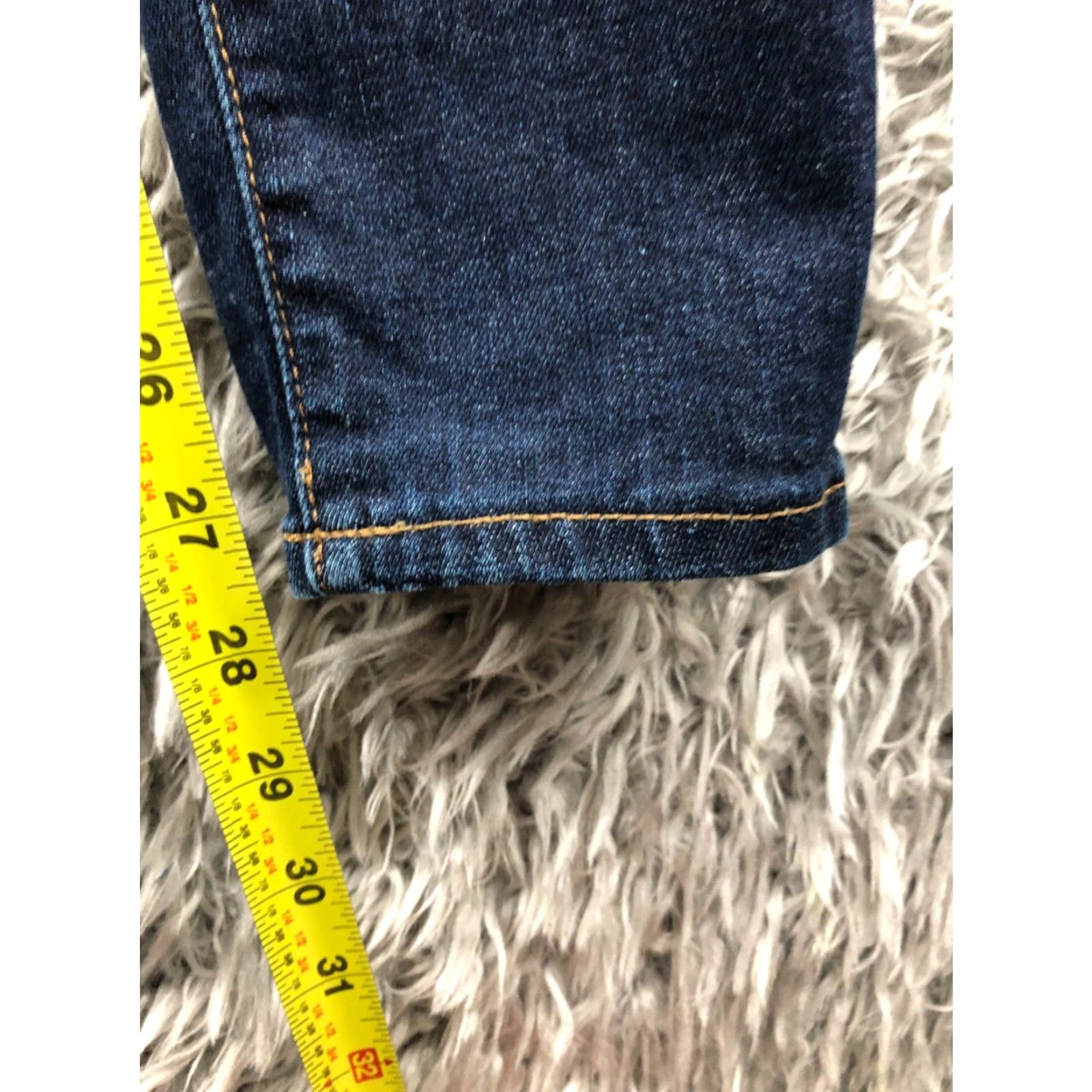 Madewell Madewell Jeans Womens Dark Wash Blue High Rise Skinny 24 Regular Blue Denim 5-Pocket Brand Madewell Size 42" / US 20 - 3 Thumbnail