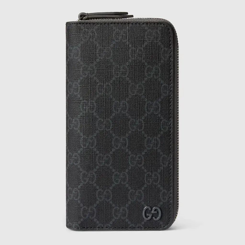 Gucci oc11z1225 Size: OS / Zip Around Wallet in Black & Grey Size ONE SIZE - 1 Thumbnail