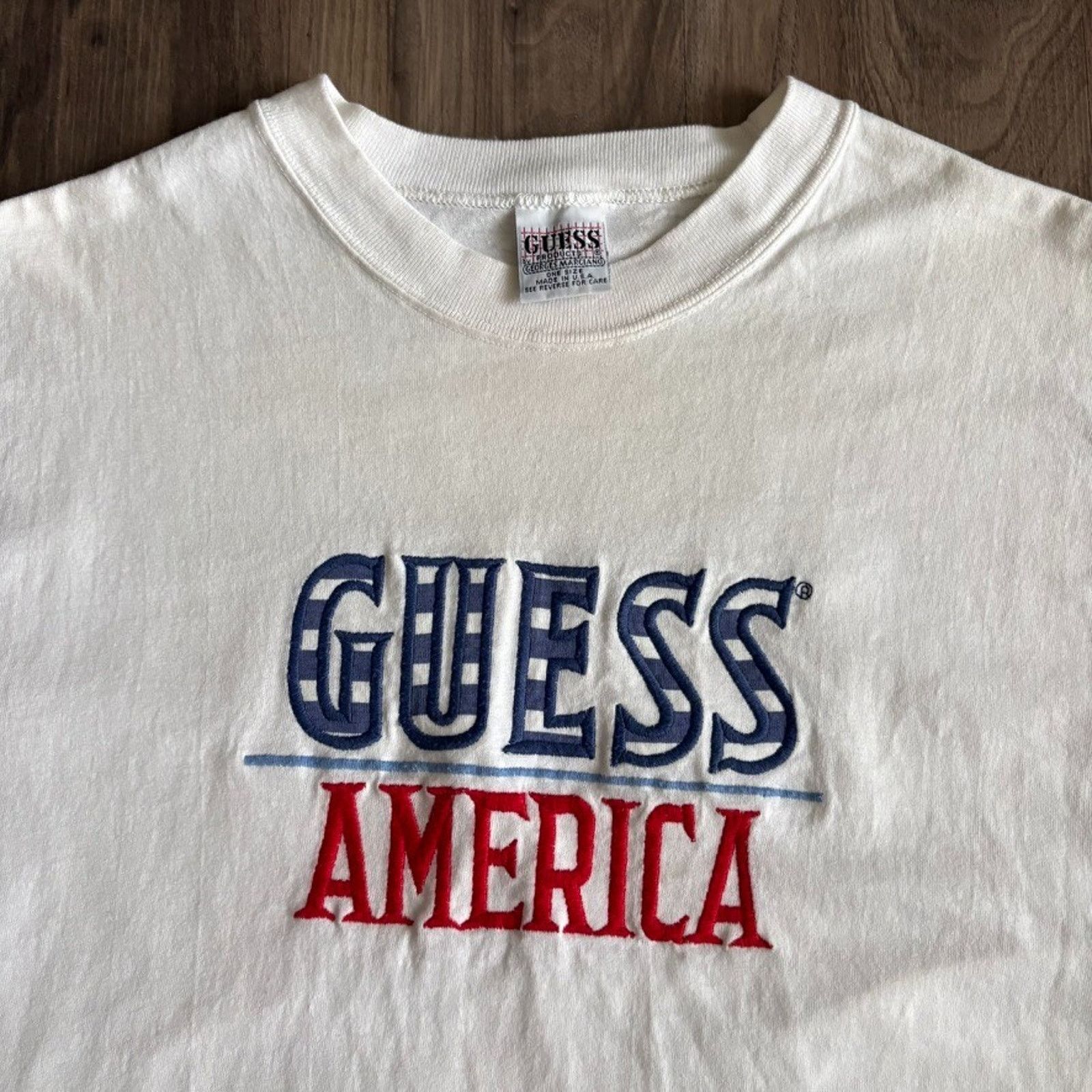 Guess Vintage Guess Jeans T-Shirt Men's Size M White 1990s America Size US M / EU 48-50 / 2 - 1 Thumbnail