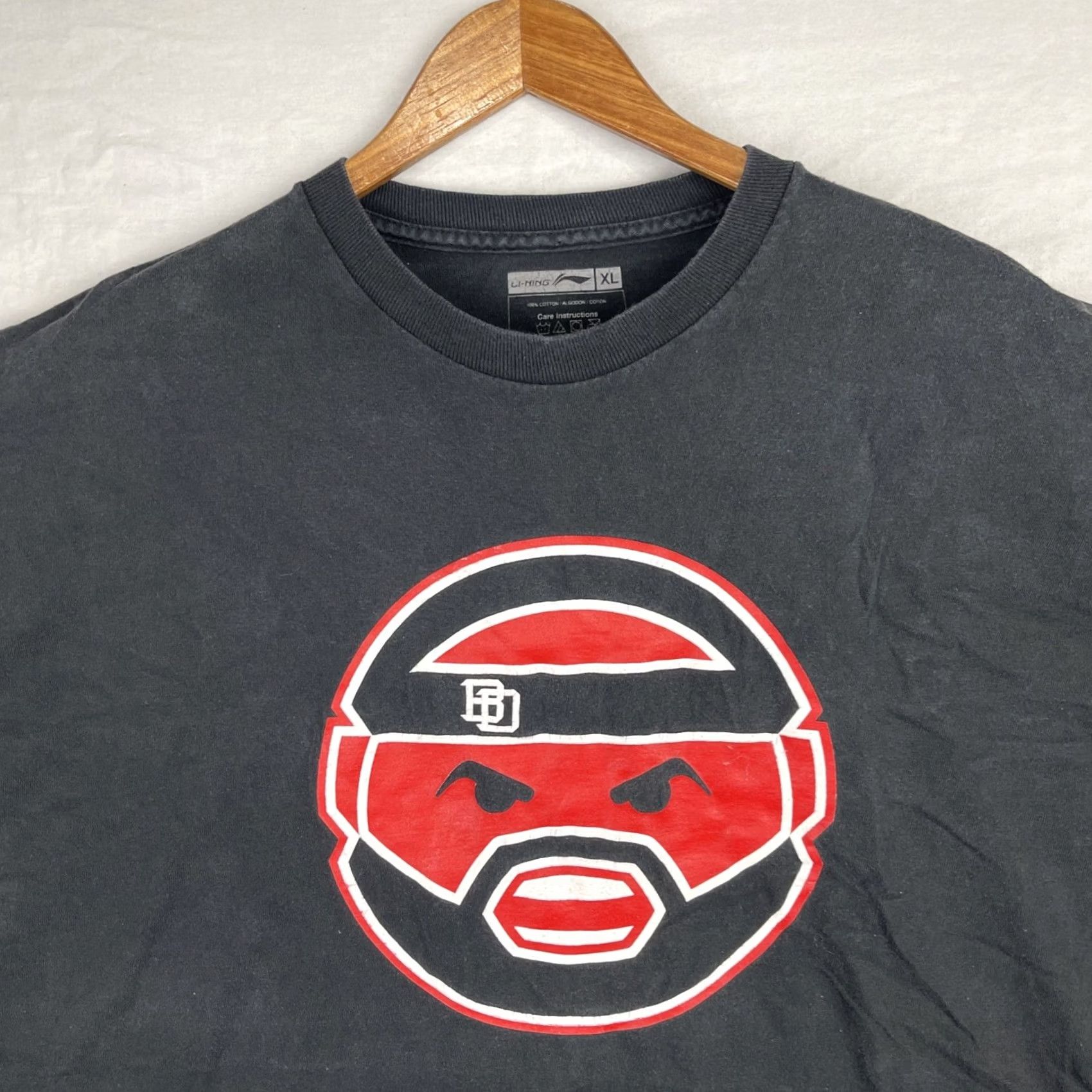 Li-Ning Baron Davis Shirt Mens XL Black Li-Ning Basketball Short Sleeve T-Shirt NBA Graphic Print Men's XL Black Li-Ning Bar on Davis Shirt Size US XL / EU 56 / 4 - 3 Thumbnail