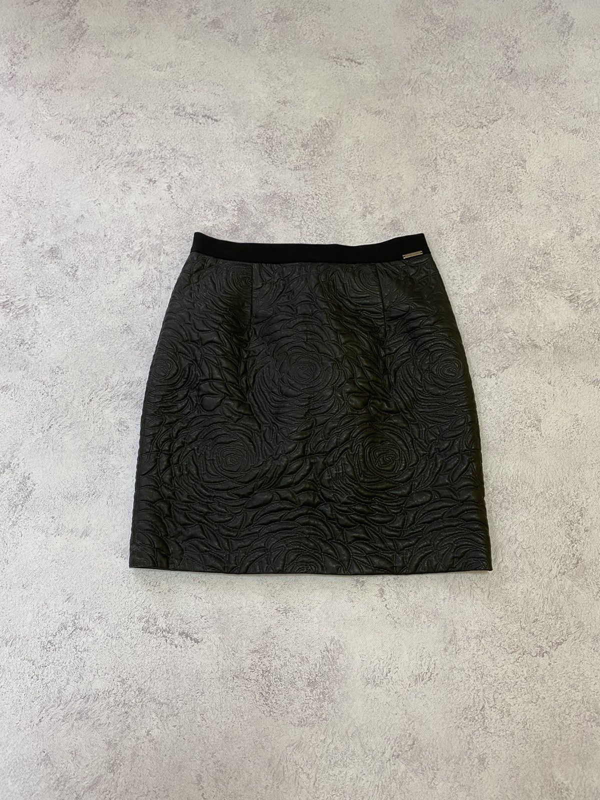 Cop Copine Cop Copine Floral Black Avant Garde Skirt Size 38 Size 26" / US 2 / IT 38 - 1 Thumbnail