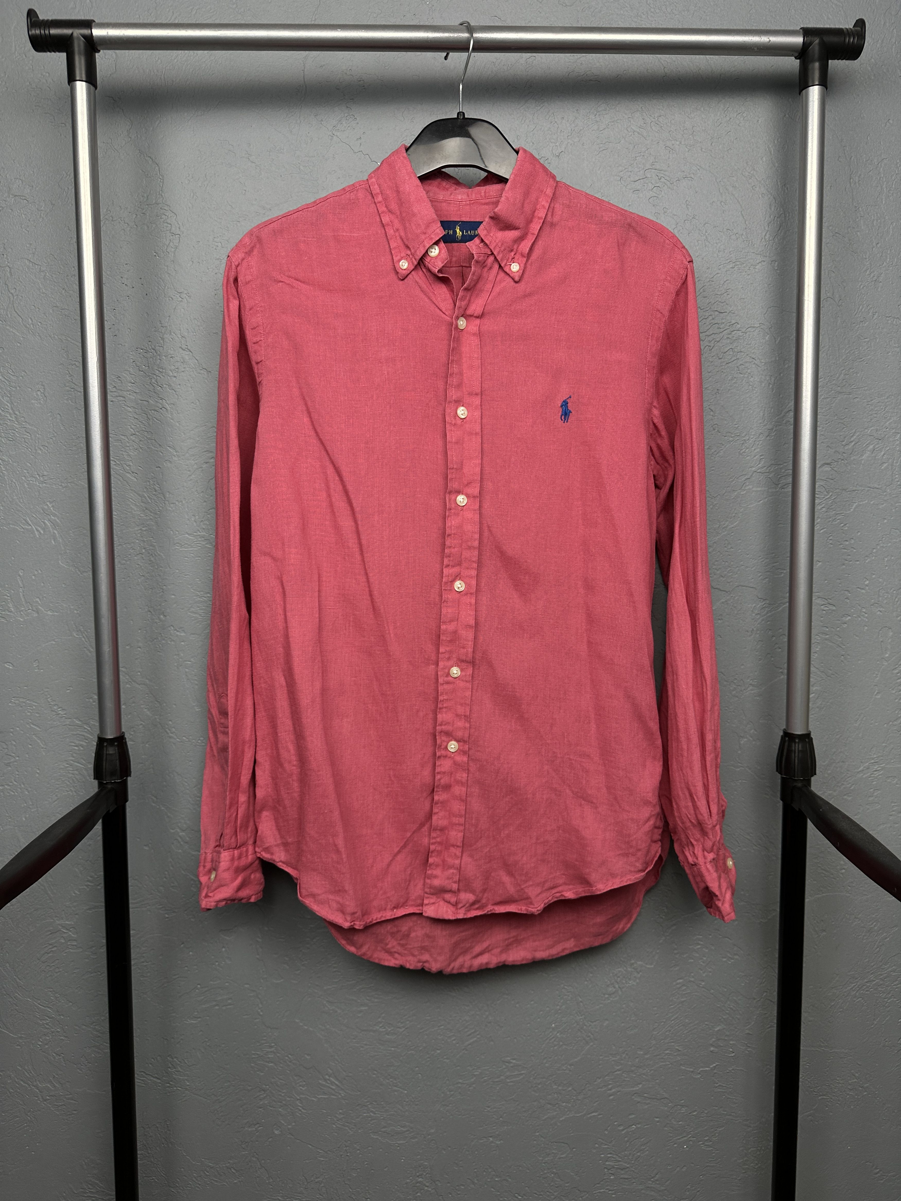 Polo Ralph Lauren × Ralph Lauren Polo Ralph Lauren Mens LINEN Long Sleeve Shirt Size US S / EU 44-46 / 1 - 1 Thumbnail