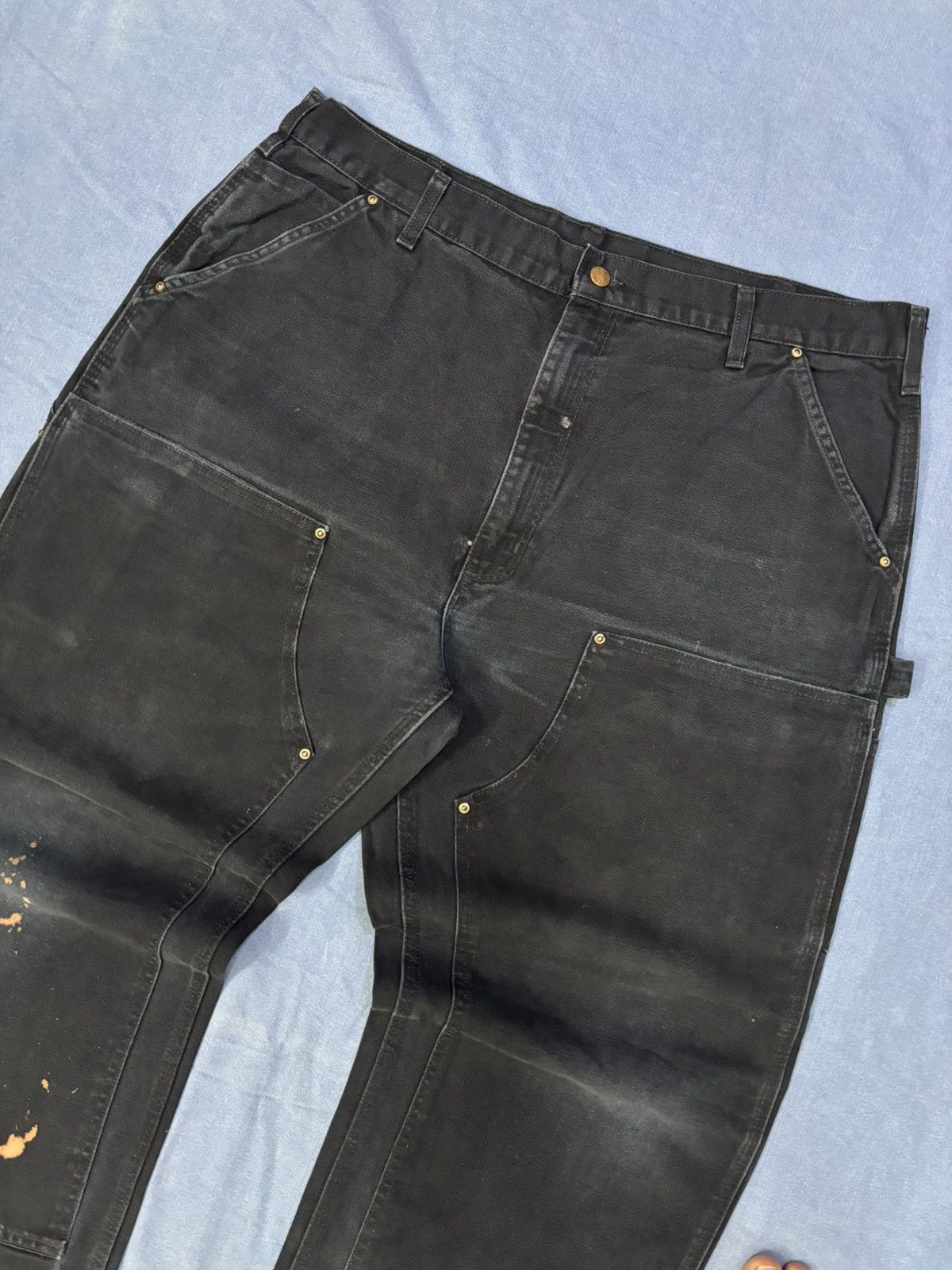 Carhartt Rare 90s Carhartt BO1 BLK Double knee denim Size US 40 / EU 56 - 3 Thumbnail