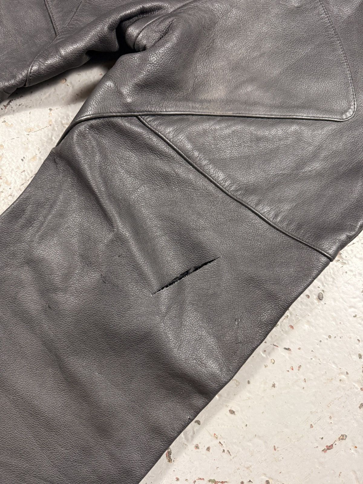 Other Vintage Flaming Skull Leather Pants Size US 30 / EU 46 - 10 Thumbnail
