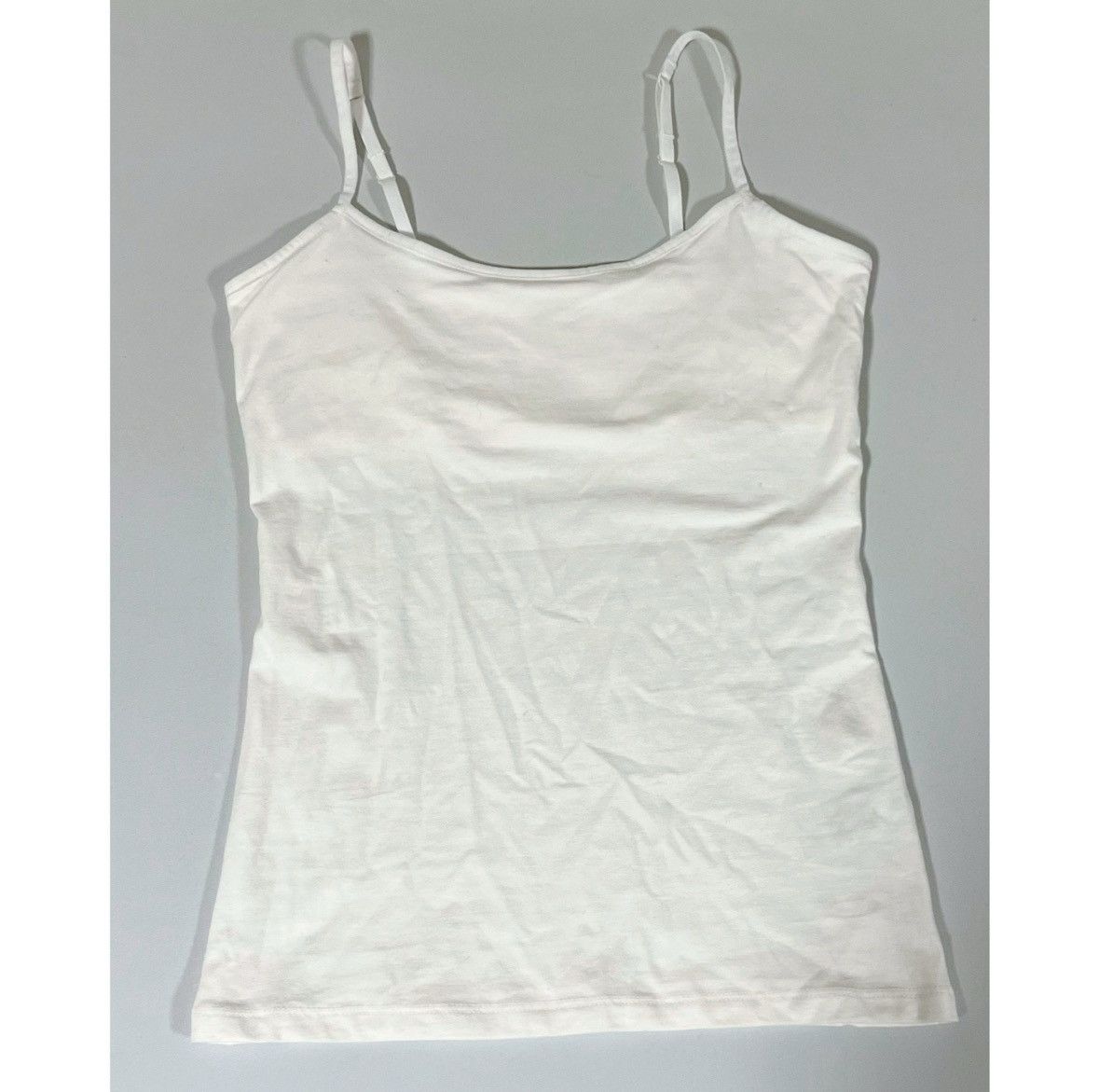 Sonoma SO White Shelf-Bra Cami Camisole Tank Top Shirt Size S 🤍 Size S / US 4 / IT 40 - 2 Thumbnail