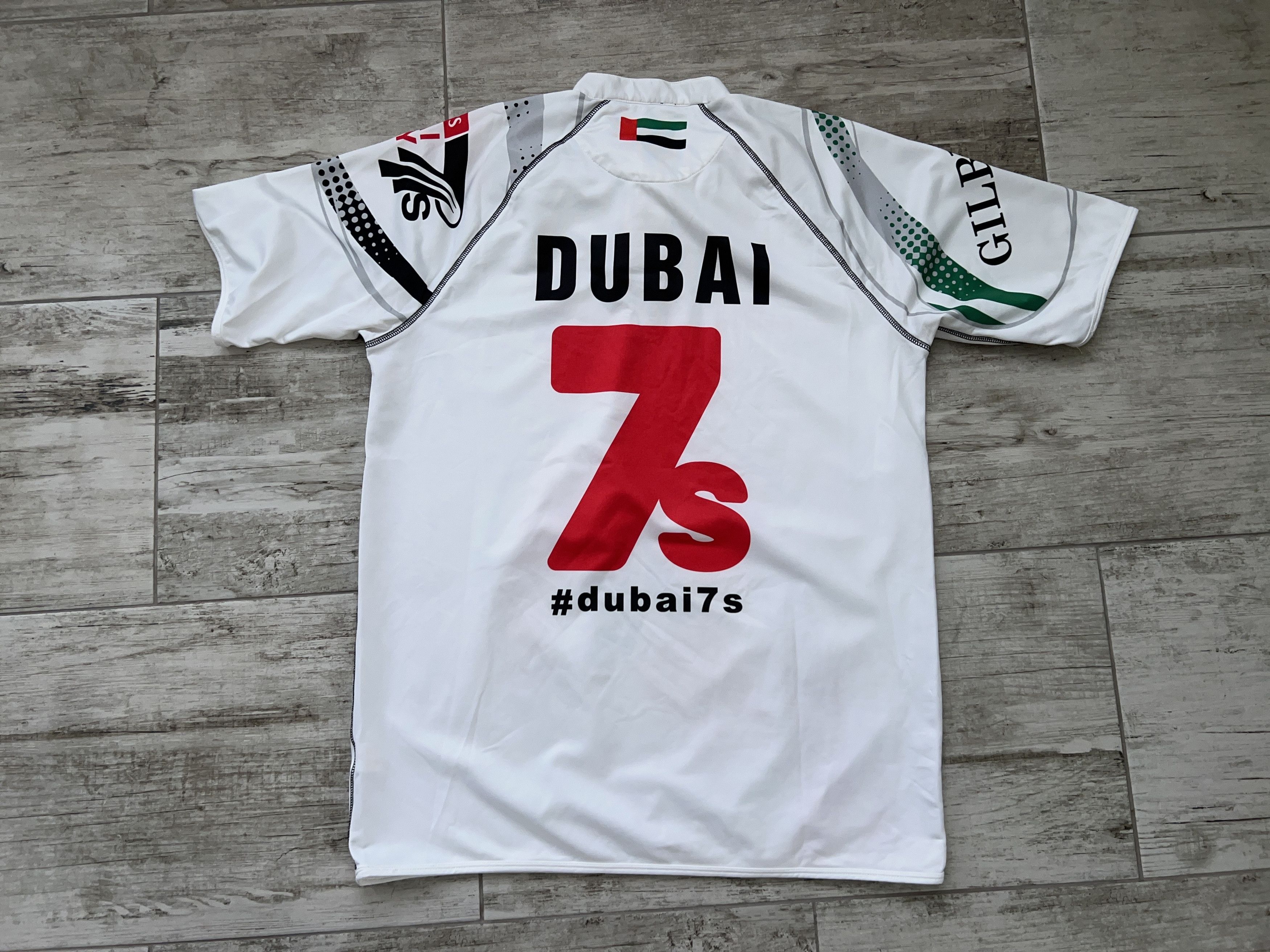 Other Mens Gilbert Fly Emirates Dubai 7’S Rugby T Shirt Jersey Top Size US XL / EU 56 / 4 - 7 Thumbnail