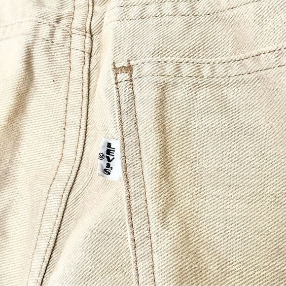 Levi's RARE ARCHIVE 1960s Levi’s White Tab Big E Scenic Bells Print Size 29" - 2 Thumbnail
