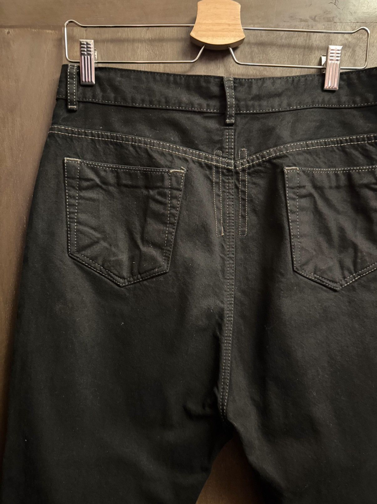Rick Owens rick owens astair cropped jeans black mat denim 27 Size US 27 - 9 Thumbnail