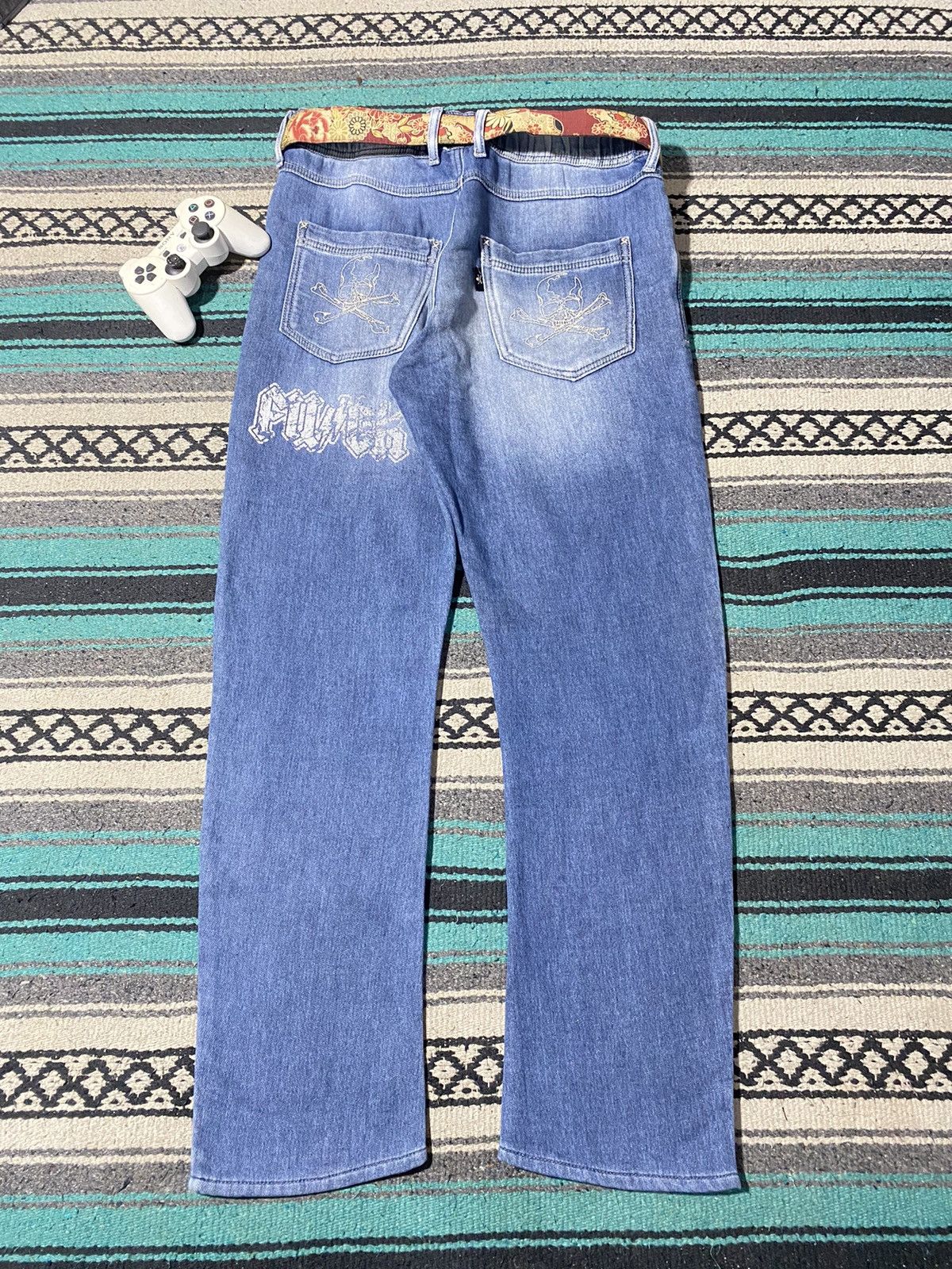 Roen Roen Studded Denim Cotton Relax Pants Size US 31 - 6 Thumbnail