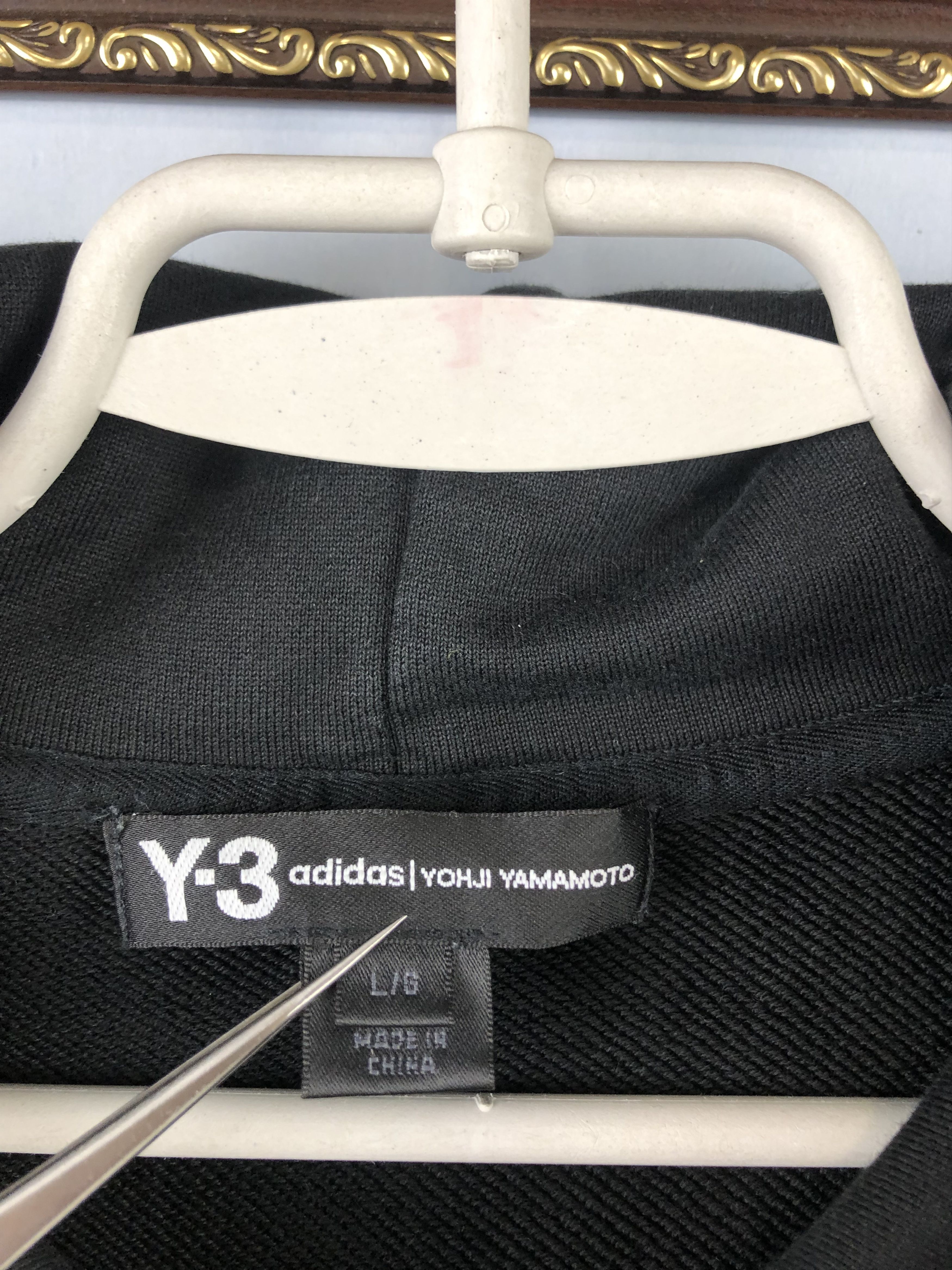 Adidas × Yohji Yamamoto Y-3 Adidas YOHJI YAMAMOTO Men's Black Hoodie Classic Jacket Size US L / EU 52-54 / 3 - 7 Thumbnail