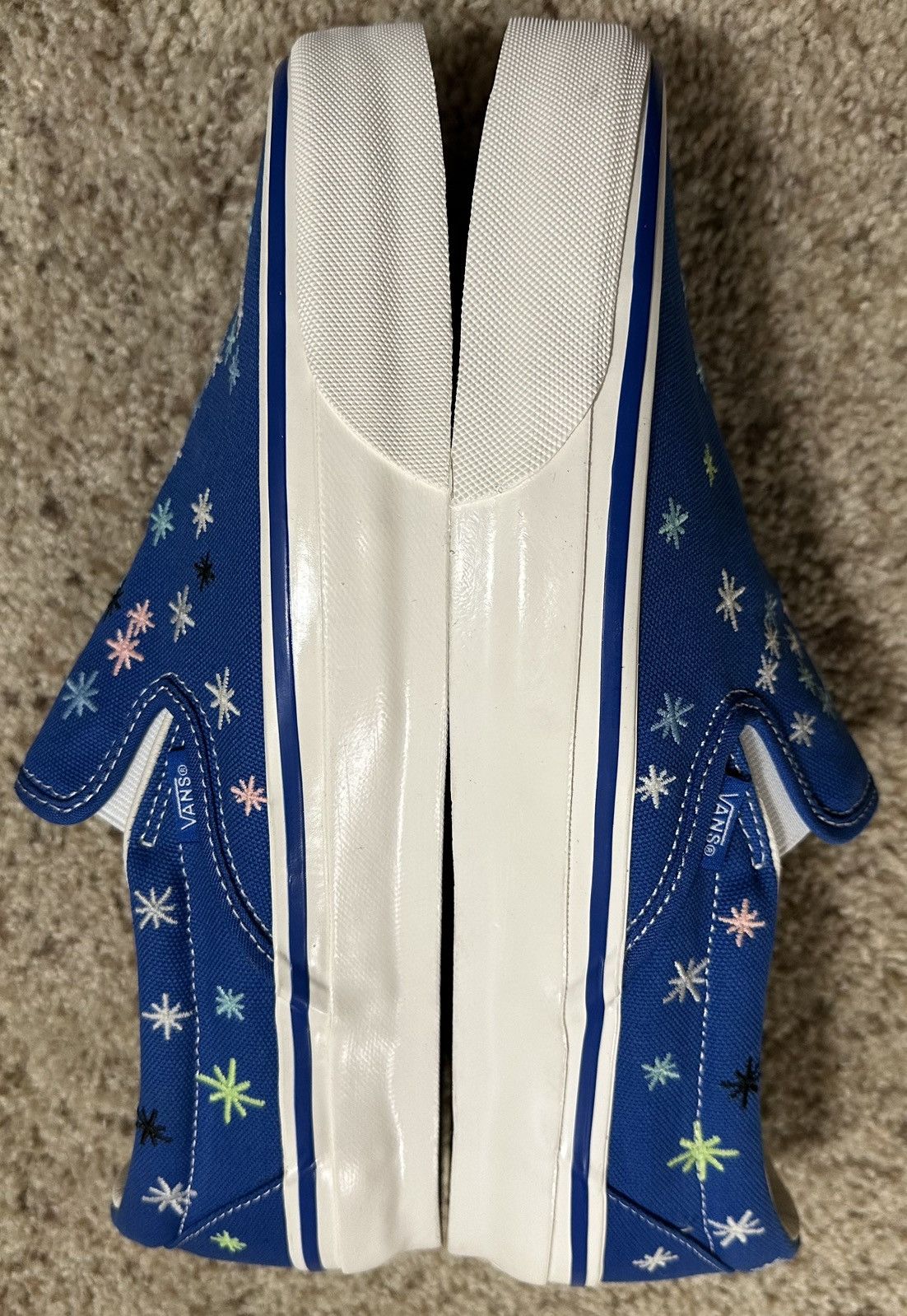 Other *RARE* AOI X VANS SLIP ON 98 EMBROIDERED SIZE 12 BLUE Size US 12 / EU 45 - 9 Thumbnail