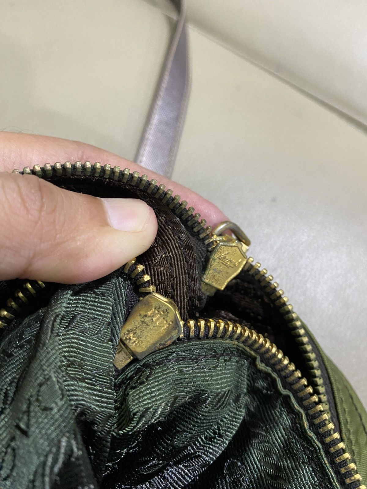 Prada Authentic Prada Tessuto Bruciato Shoulder Bag Size ONE SIZE - 18 Thumbnail