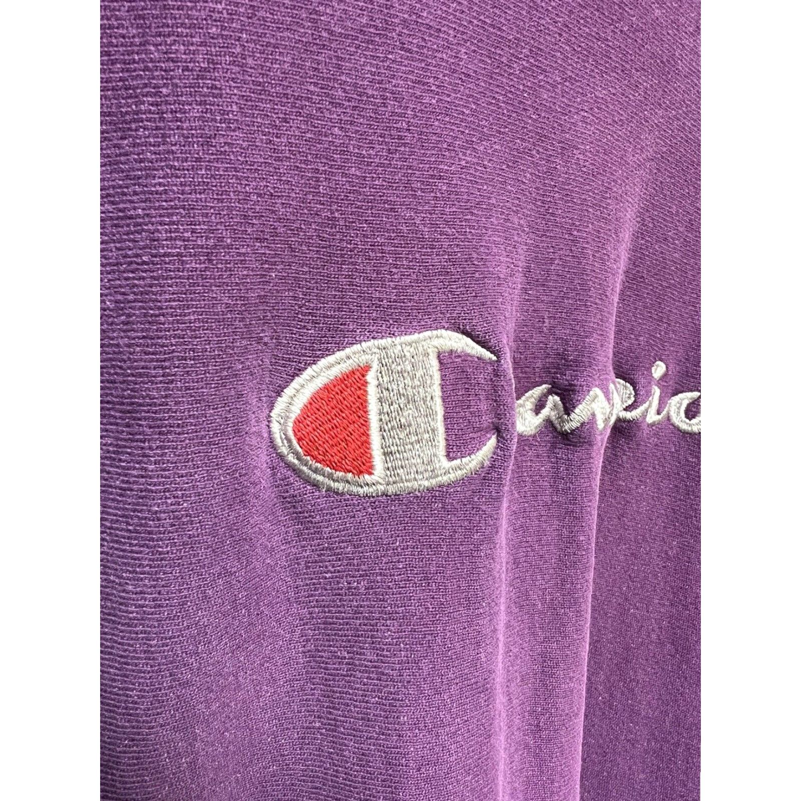 Champion VINTAGE Champion Reverse Weave Sweatshirt Crewneck 2XL Purple Mens Logo USA Retro Classic Sweatshirt Size US XXL / EU 58 / 5 - 3 Thumbnail