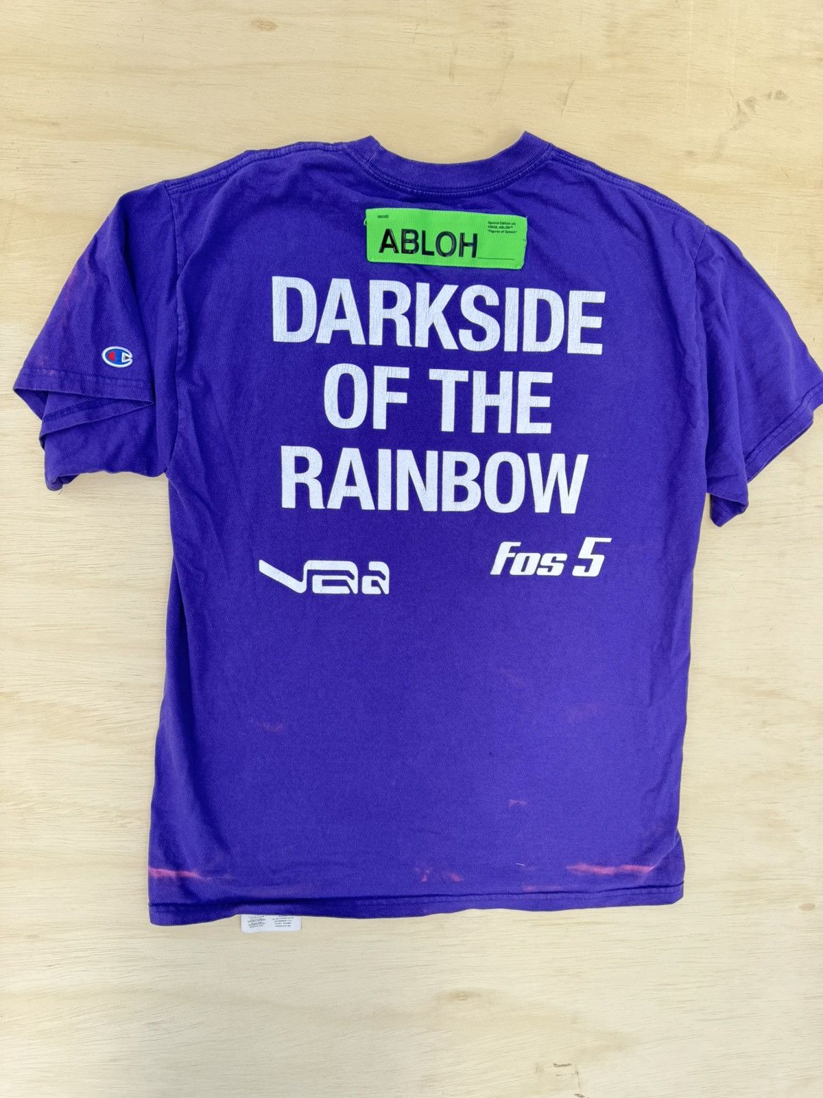 Virgil Abloh Virgil Abloh Dark Side Of The Rainbow Champion T-Shirt Size US M / EU 48-50 / 2 - 2 Thumbnail