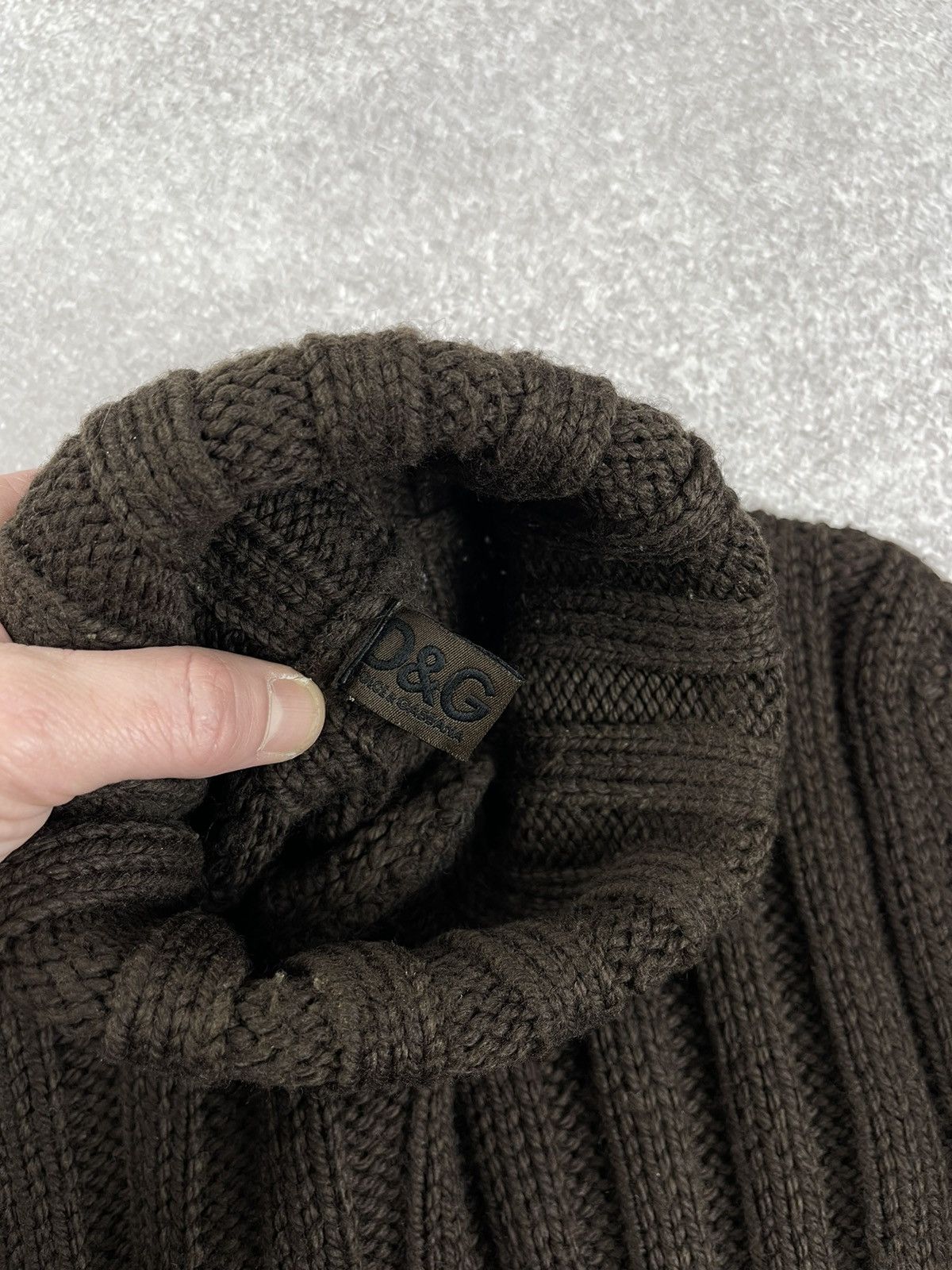 Dolce & Gabbana × Vintage Vintage Dolce & Gabbana Wool Knit Turtleneck Sweater Size L / US 10 / IT 46 - 6 Thumbnail