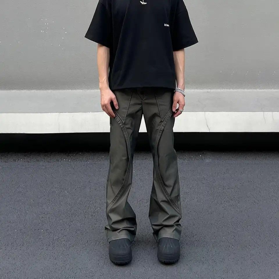 Vintage Baggy Straight-leg Fashion Pantalones Hombre Streetwear Pant Size US 32 / EU 48 - 1 Thumbnail