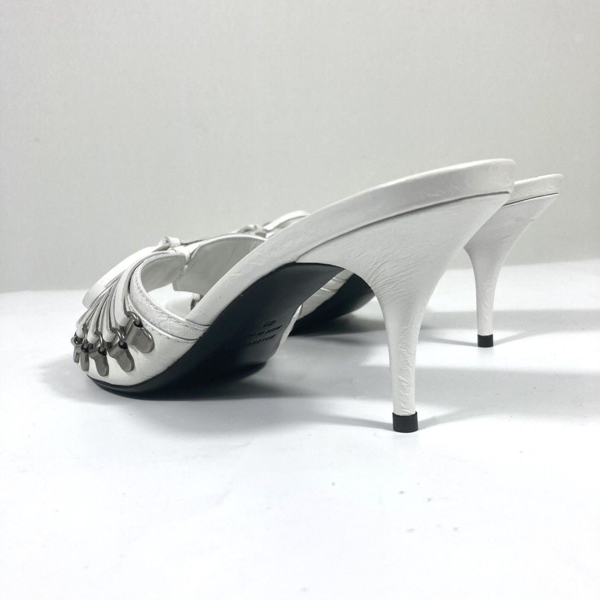 Balenciaga Balenciaga Cagole High Heel Slide Sandals Optic White 40 Size US 10 / IT 40 - 6 Thumbnail