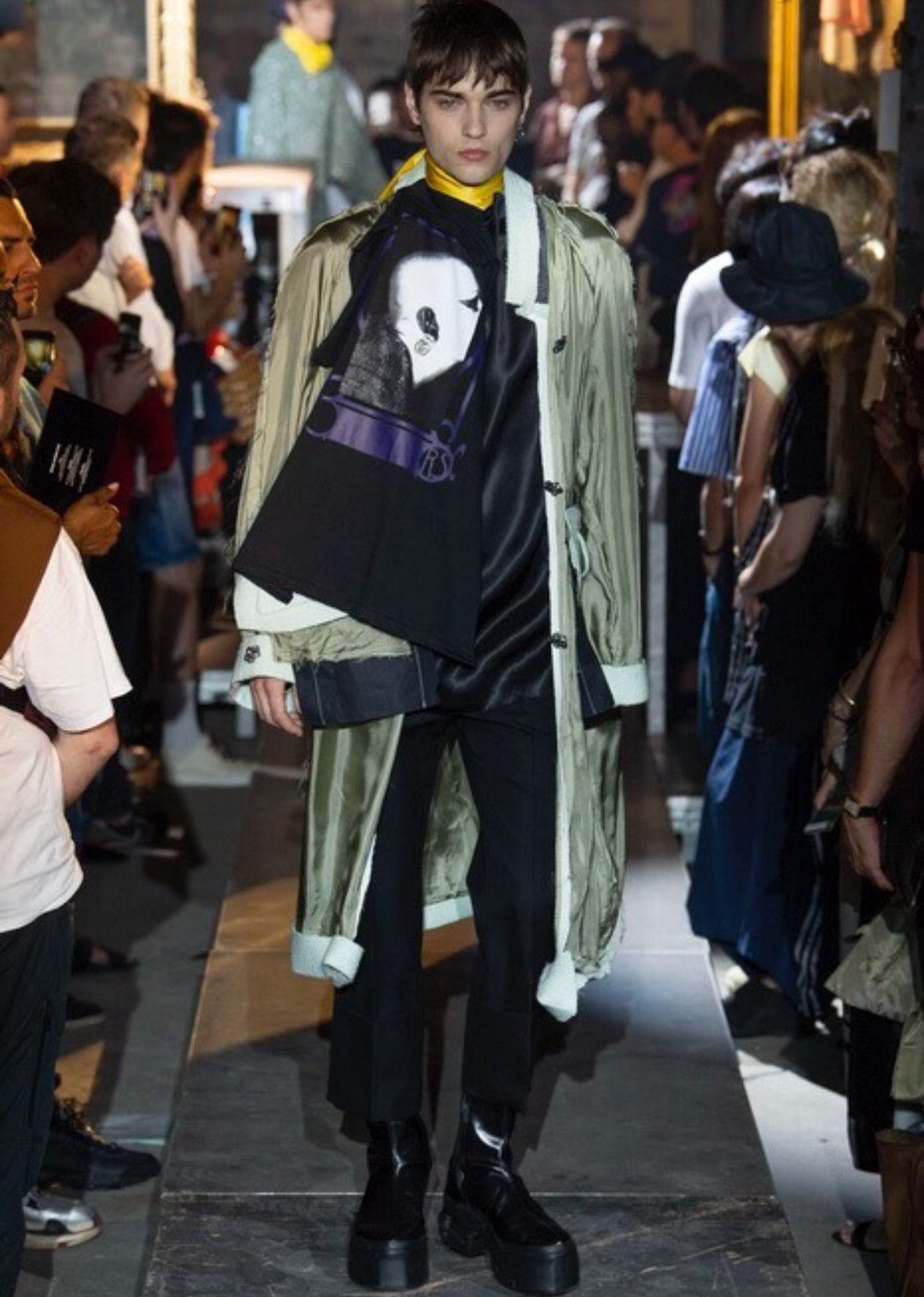 Raf Simons Raf Simons T-shirt with abstract head print-2505 Size US S / EU 44-46 / 1 - 6 Thumbnail
