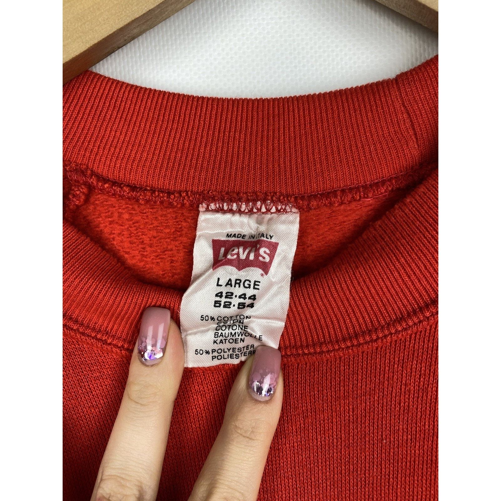Levi's VTG 80s Levi’s 501 big logo sweatshirt pullover size L Size US L / EU 52-54 / 3 - 9 Thumbnail