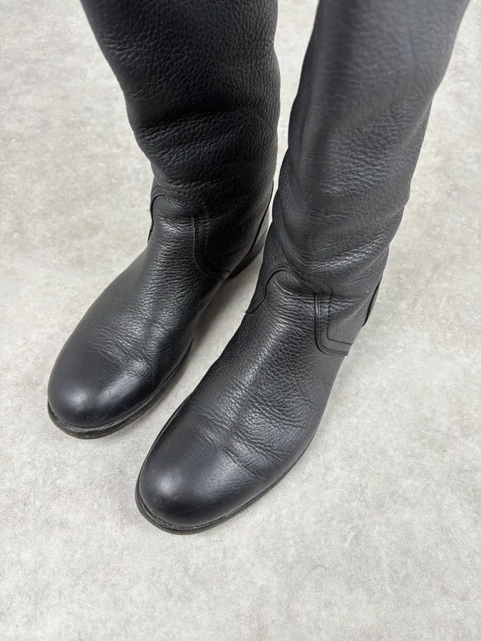 Jil Sander Jil Sander Black Leather Ankle Biker Boots Size US 8 / EU 41 - 3 Thumbnail