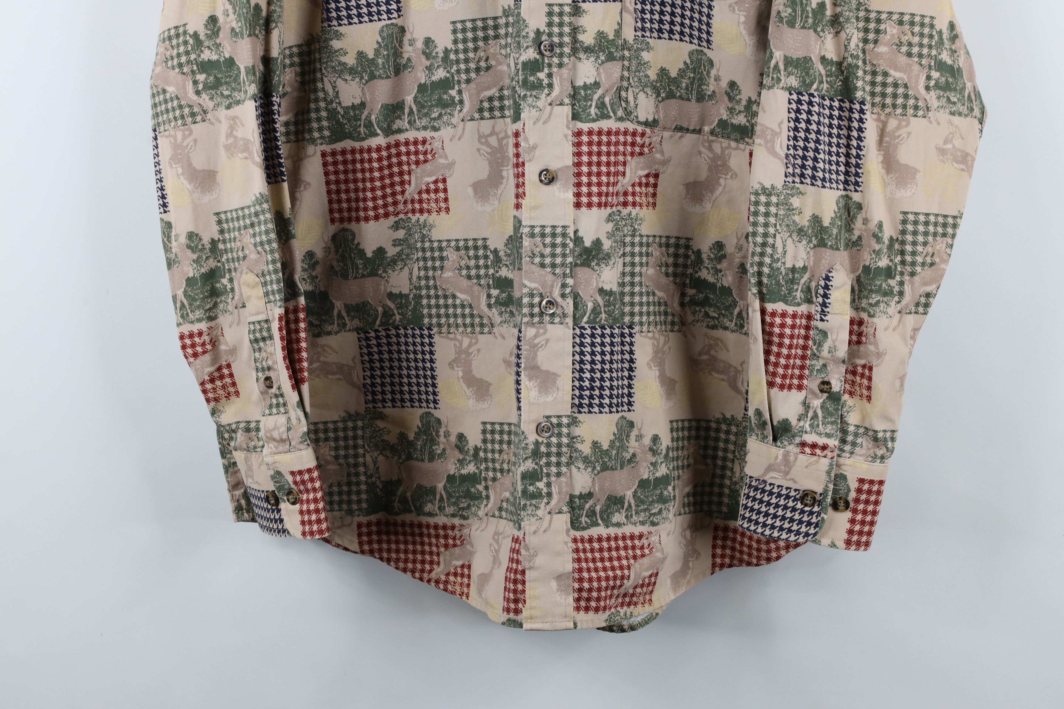 Vintage Vintage 90s Streetwear Buck All Over Print Button Down Shirt Size US L / EU 52-54 / 3 - 3 Thumbnail