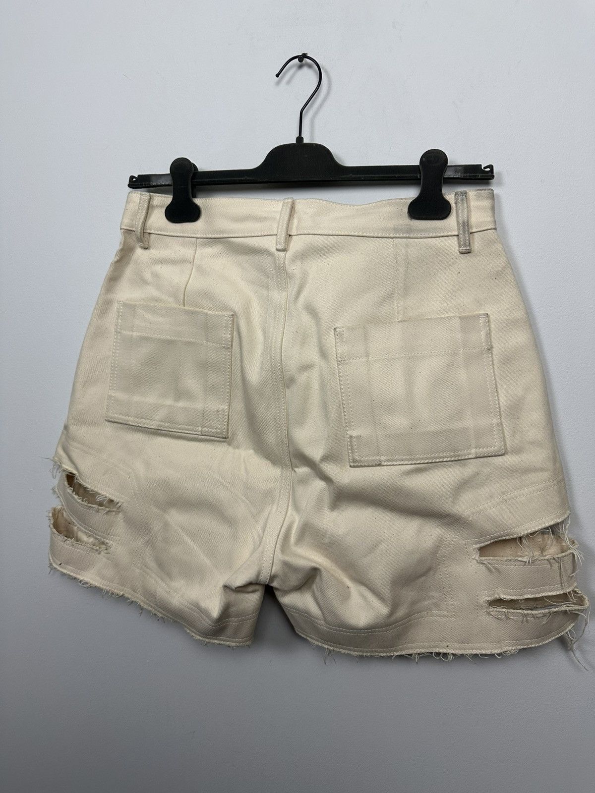 Rick Owens Raw Denim Spartan Shorts Size US 31 - 4 Thumbnail
