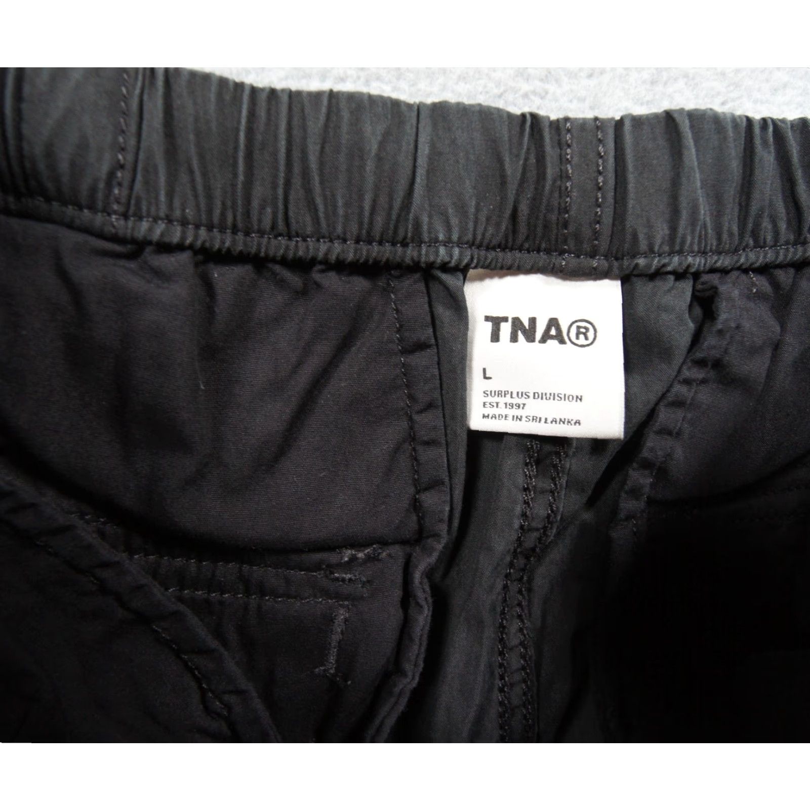 TNA TNA Pants Womens Large Black Cargo Parachute Utility Streetwear Casual Size 36" / US 14 / IT 50 - 7 Thumbnail