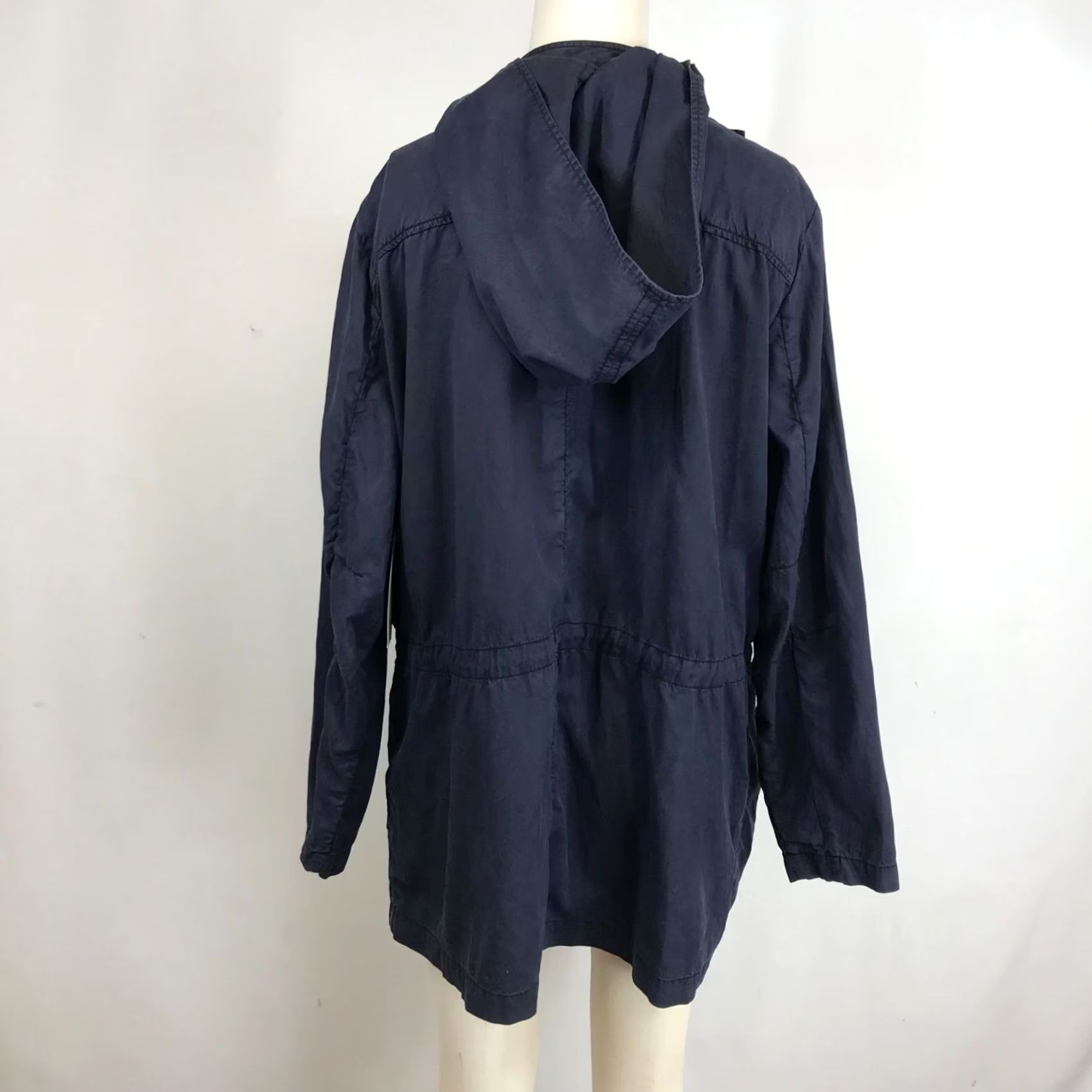Vintage VINTAGE SEJOUR Women's 0X Navy Zip & Snap Closure Hooded Cargo Jacket Coat Shirt Size XL / US 12-14 / IT 48-50 - 5 Thumbnail