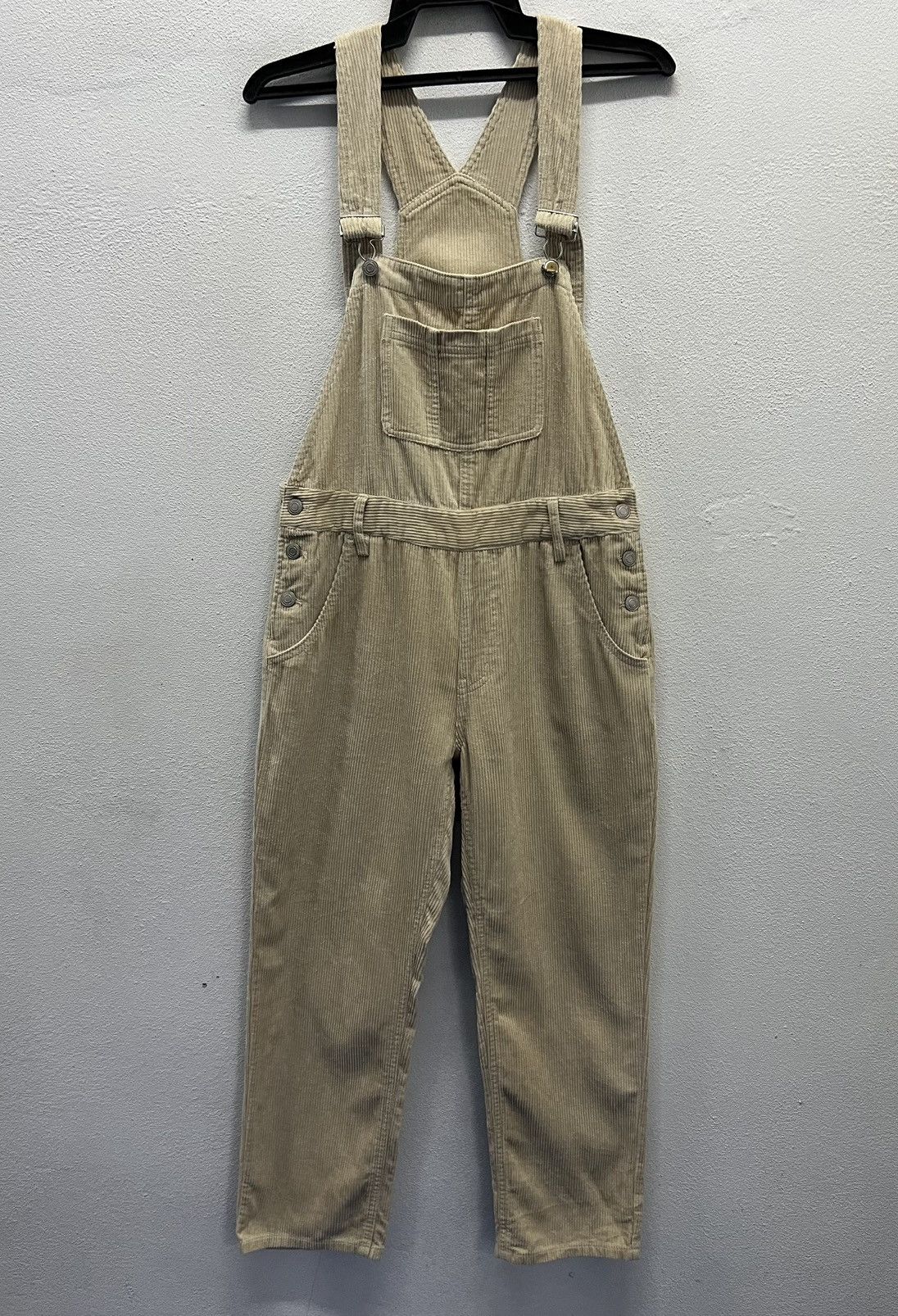 Vintage BROWNY STANDARD Corduroy Overalls – Beige Size US 33 - 1 Thumbnail
