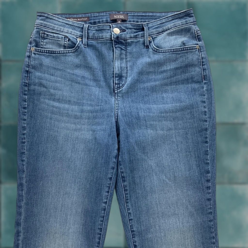 NYDJ NYDJ Jeans Womens 10 Barbara Bootcut Lift Tuck Stretch Denim Mid Rise Blue Bootcut Jeans Womens 10 NYDJ Barbara Bootcut Size 32" / US 10 / IT 46 - 1 Thumbnail