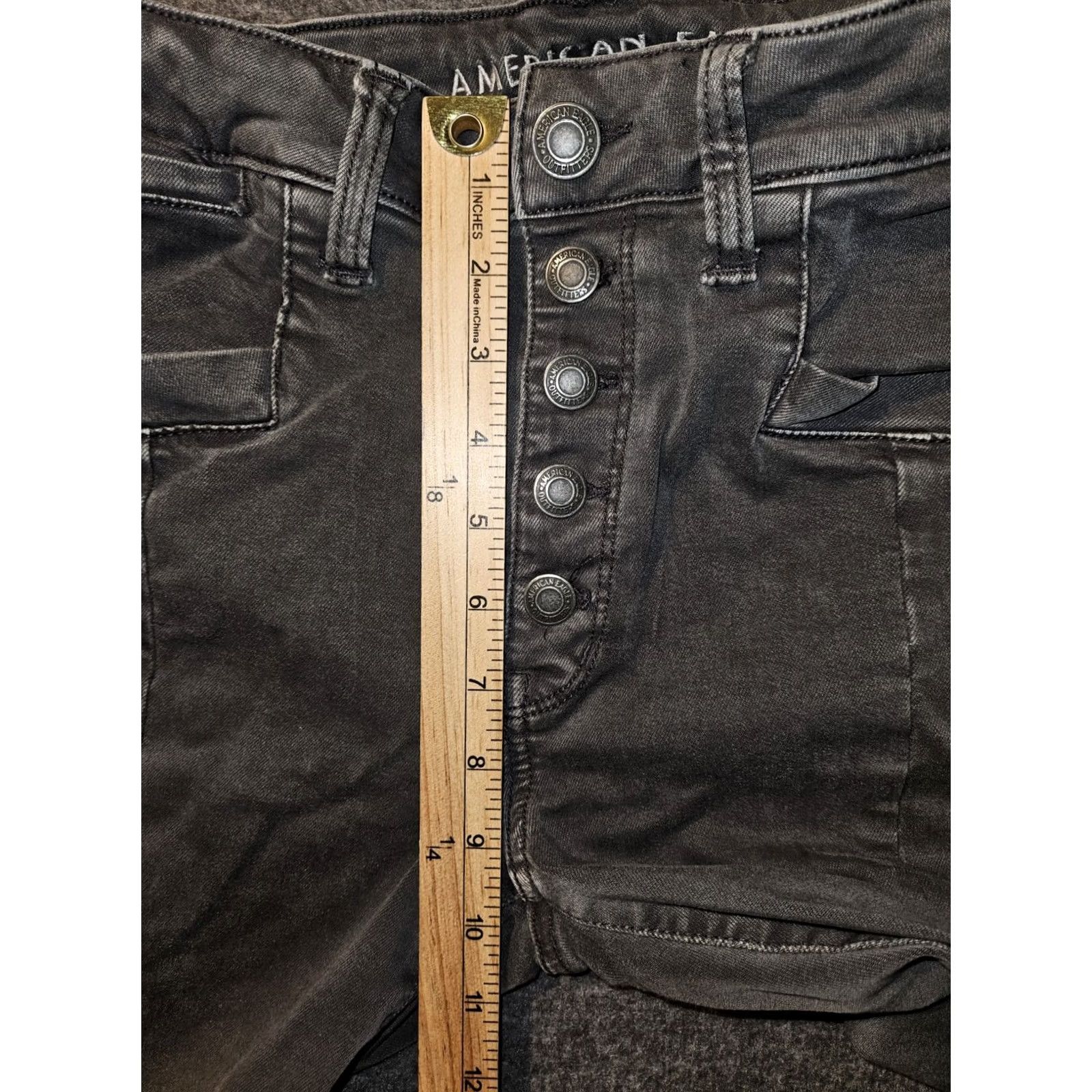 American Eagle Outfitters VINTAGE American Eagle Jegging Shirt? Size 34" / US 12 / IT 48 - 6 Thumbnail