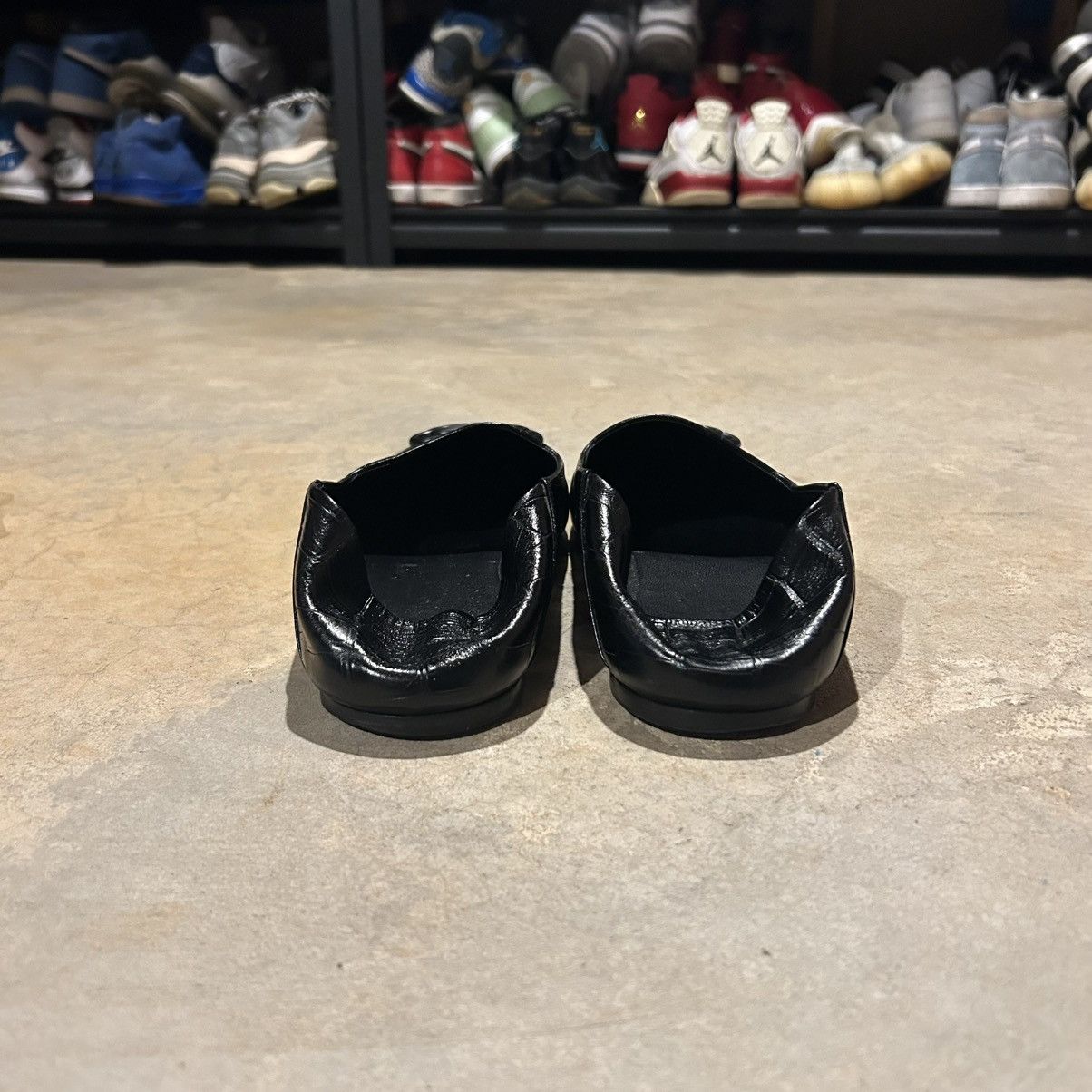 Balenciaga × Designer Balenciaga Cosy Flat Croc Embossed Leather Loafers US 9 Size US 9 / EU 42 - 14 Thumbnail