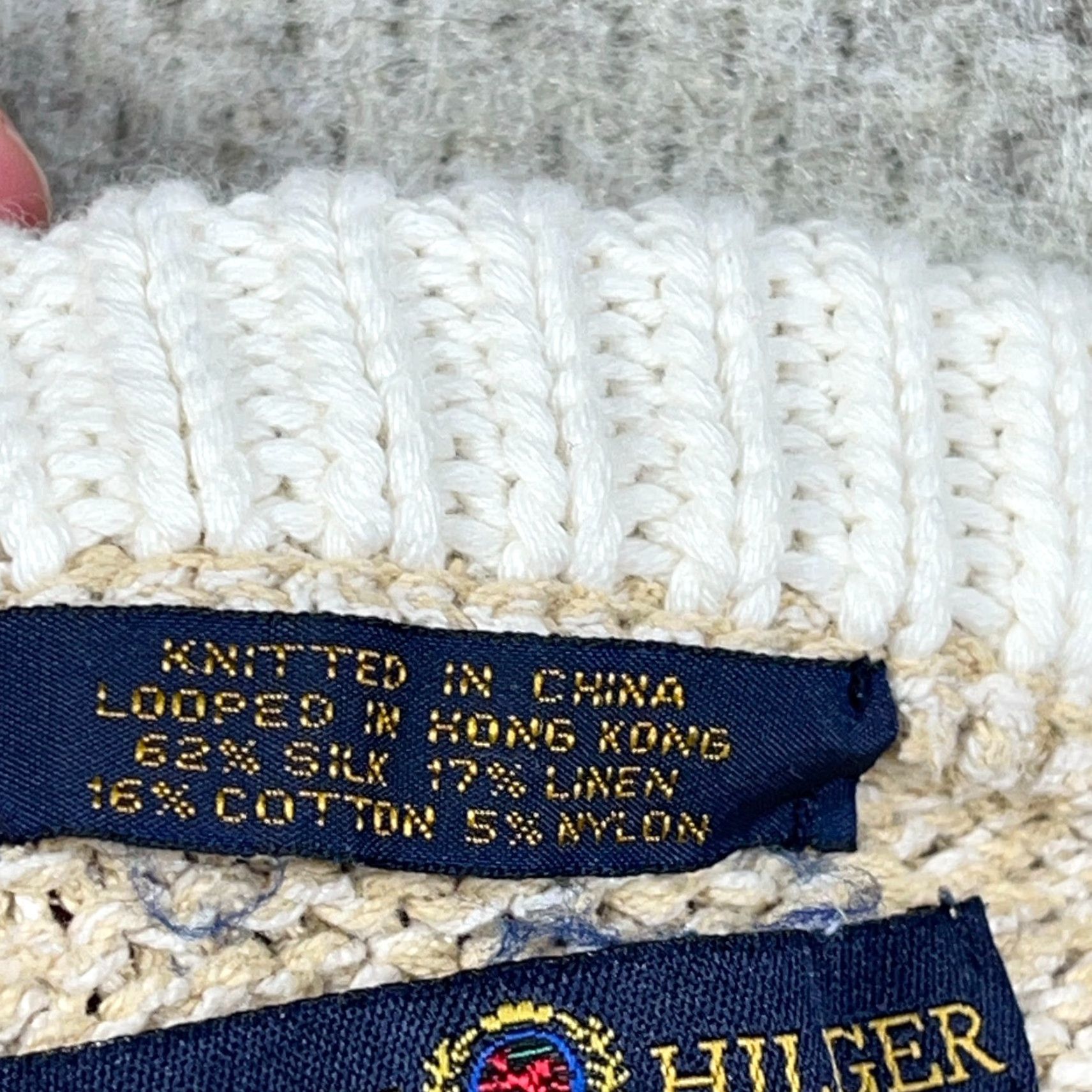Tommy Hilfiger VINTAGE Tommy Hilfiger Sweater Men XL Tan Heavy Knit Crewneck Rib Grandpa 90s Size US XL / EU 56 / 4 - 6 Thumbnail