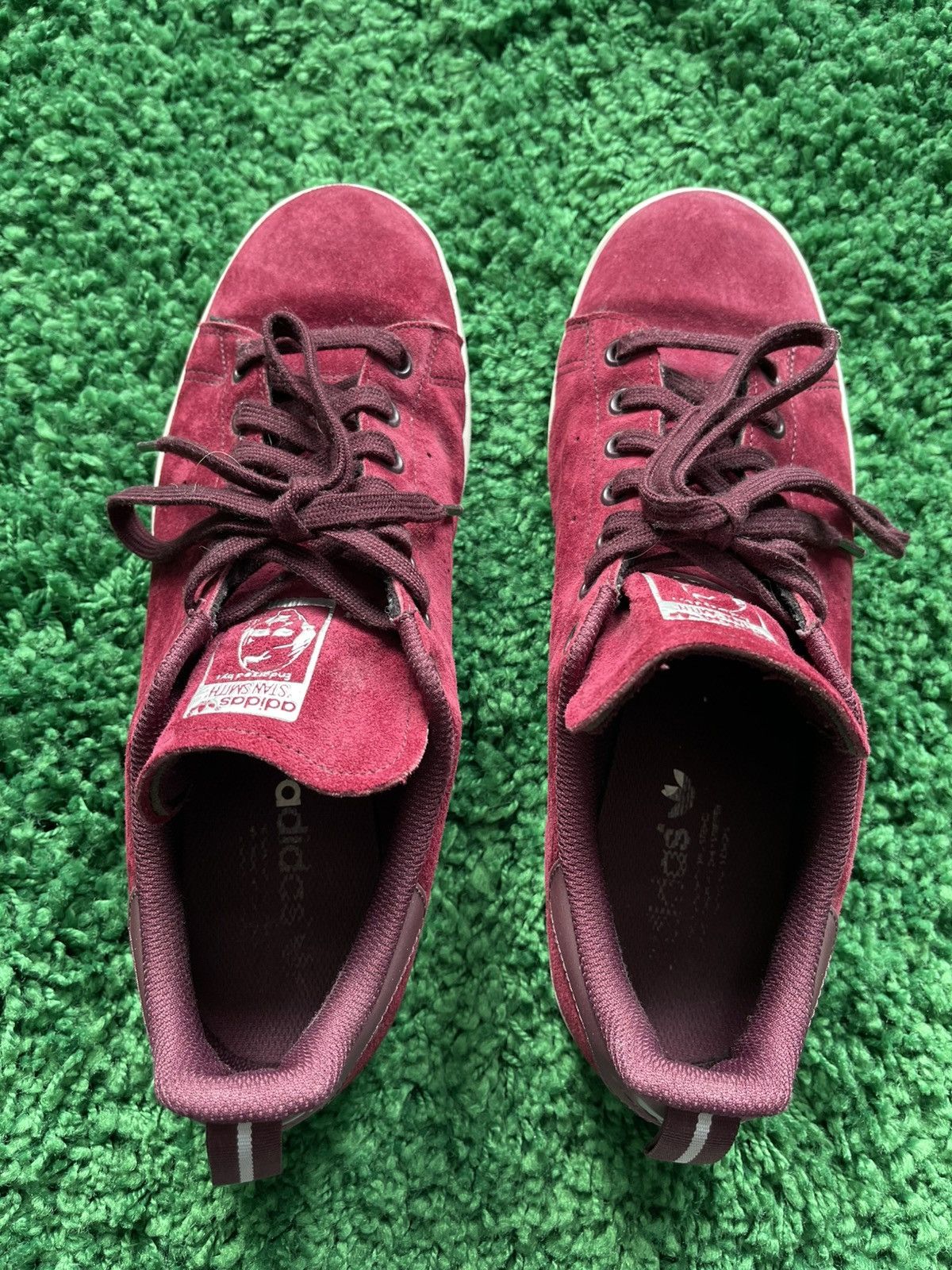 Adidas Stan Smith Suede Maroon Size US 11 / EU 44 - 2 Thumbnail