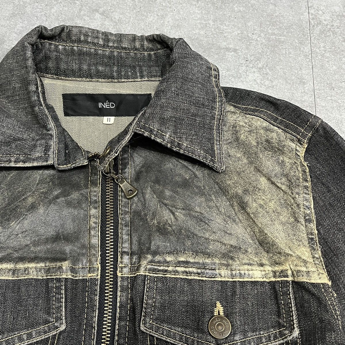 Yohji Yamamoto Ined yohji yamamoto Leather & Denim Jacket Size US S / EU 44-46 / 1 - 6 Thumbnail