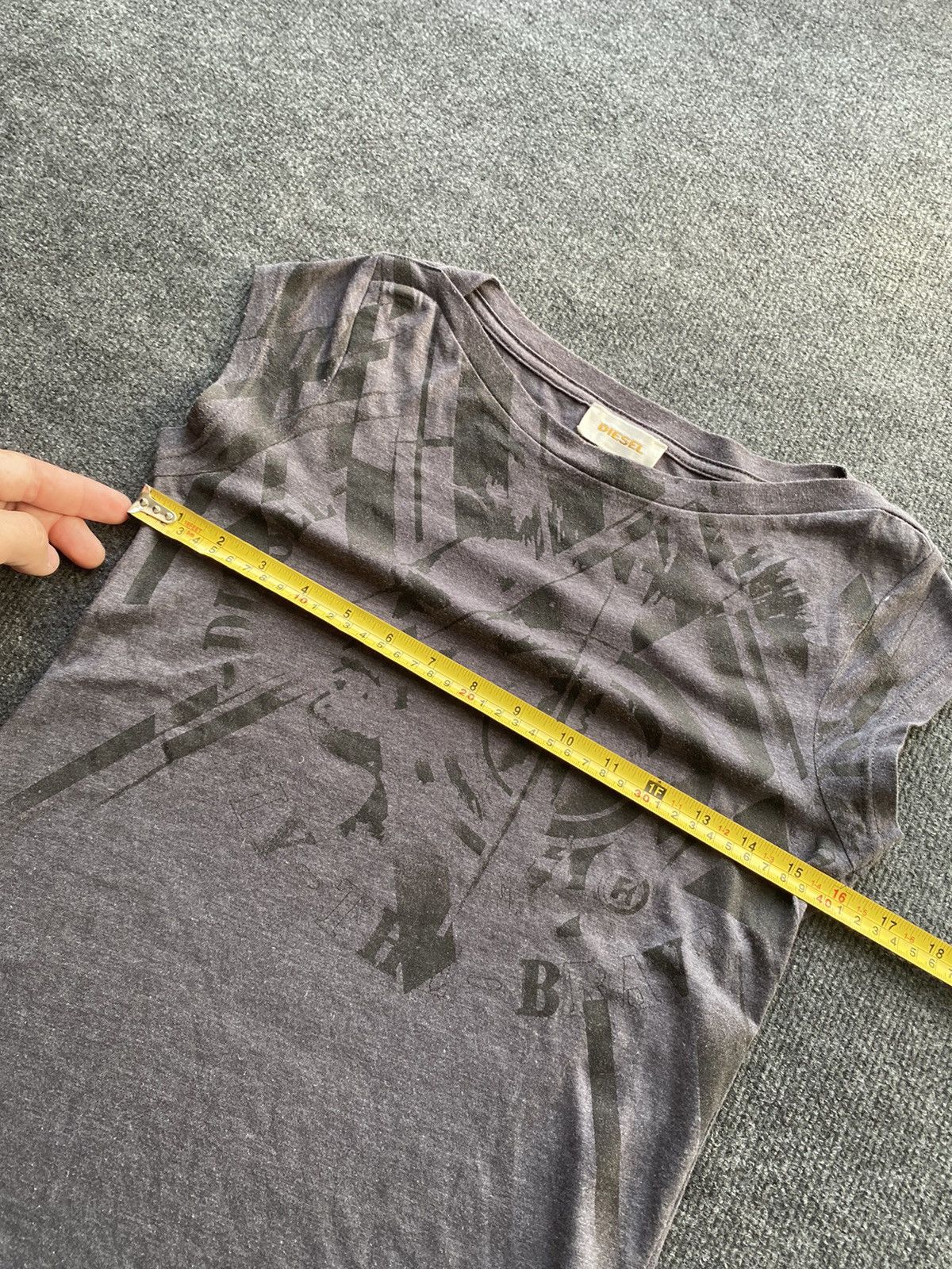 Diesel 🔥Opium Punk Gothic Diesel Gray faded women alt emo top s Size S / US 4 / IT 40 - 4 Thumbnail