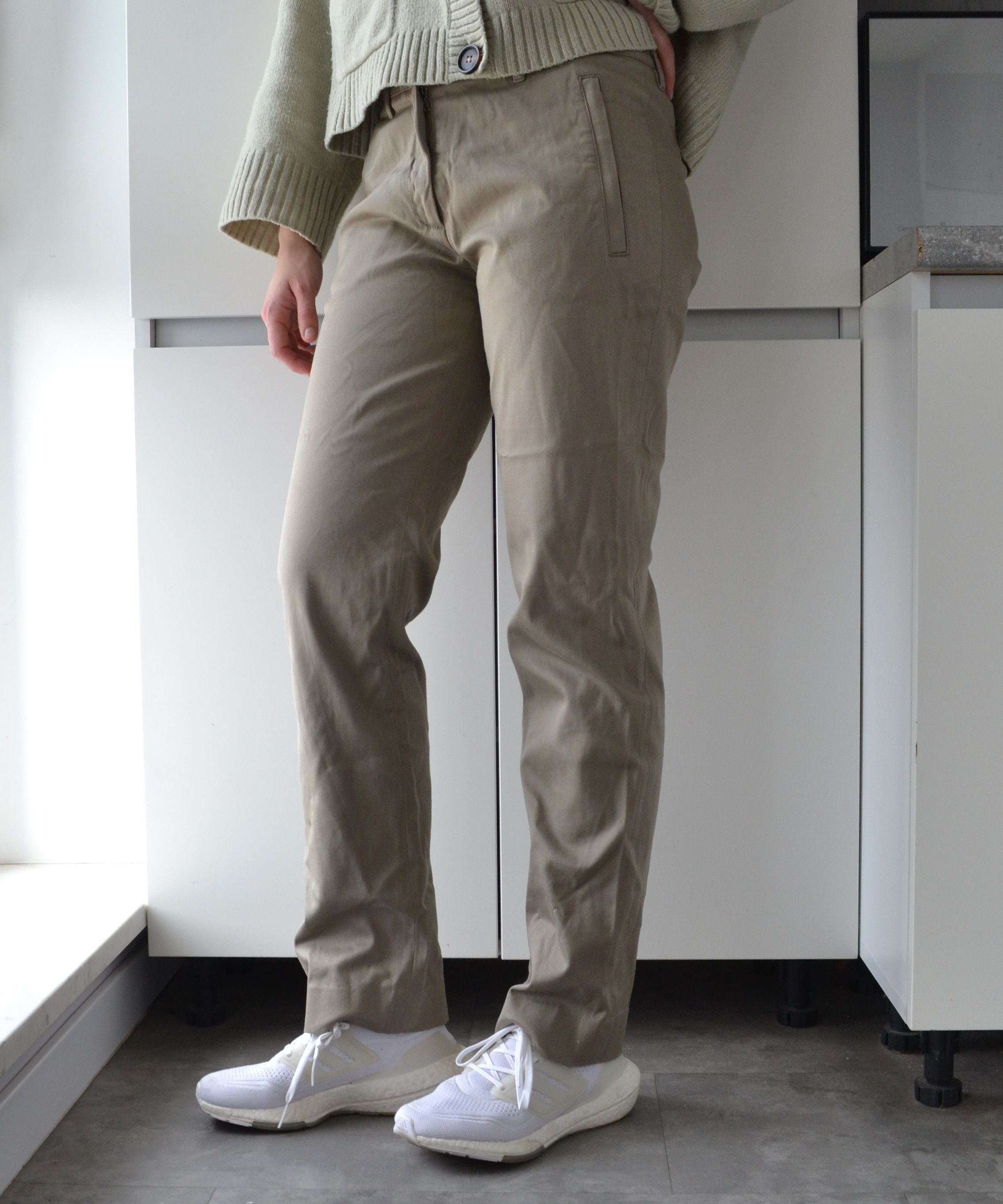 Prada 🔴 PRADA Pants Trousers Cotton Zip Pockets Olive Sport Size 28" / US 6 / IT 42 - 4 Thumbnail