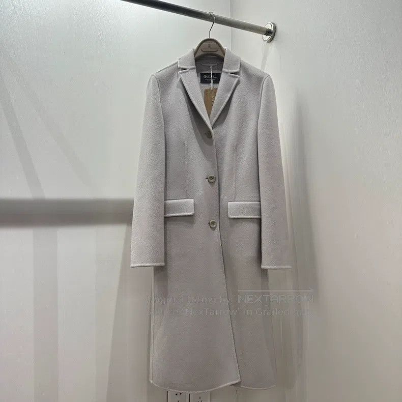 Loro Piana Loro Piana Embroidered Logo Single Breasted Belted Jacket Size XS / US 0-2 / IT 36-38 - 1 Thumbnail