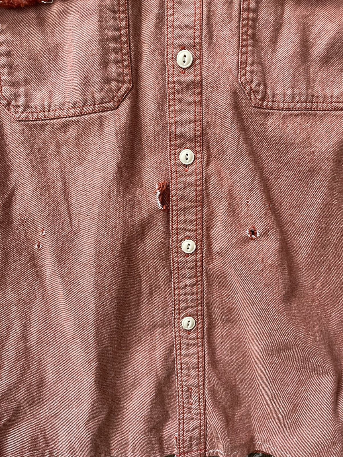 Eddie Bauer × Vintage Distressed Sun faded Eddie Bauer orange button down large Size US L / EU 52-54 / 3 - 3 Thumbnail