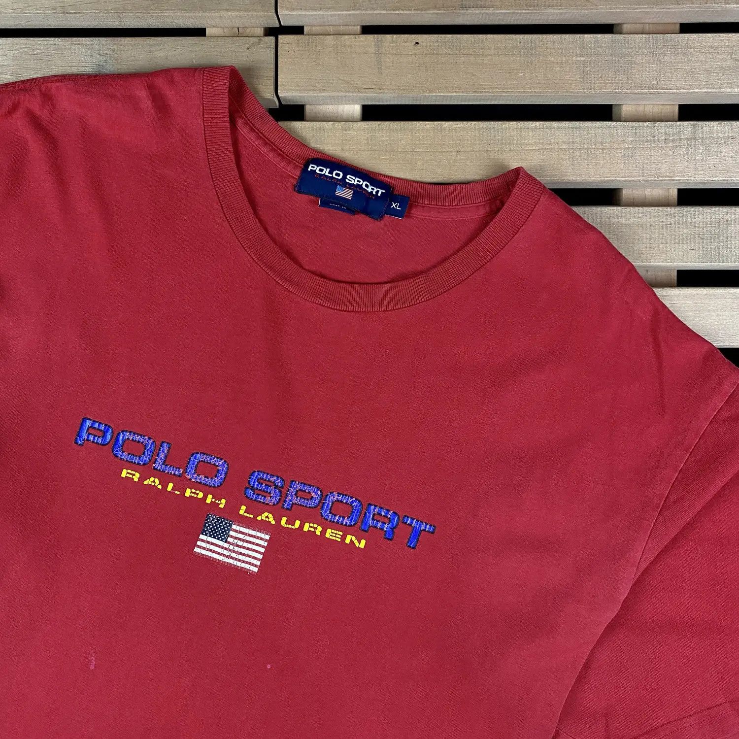 Polo Ralph Lauren Mens T-Shirt Polo Sport Ralph Lauren Vintage Size XL Size US XL / EU 56 / 4 - 2 Thumbnail