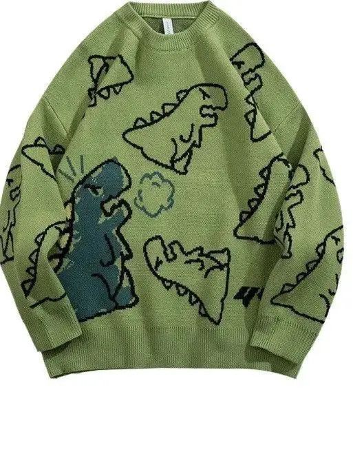 Japanese Brand Harajuku Fashion Knitted Hip Hop Dinosaur Size US S / EU 44-46 / 1 - 1 Thumbnail