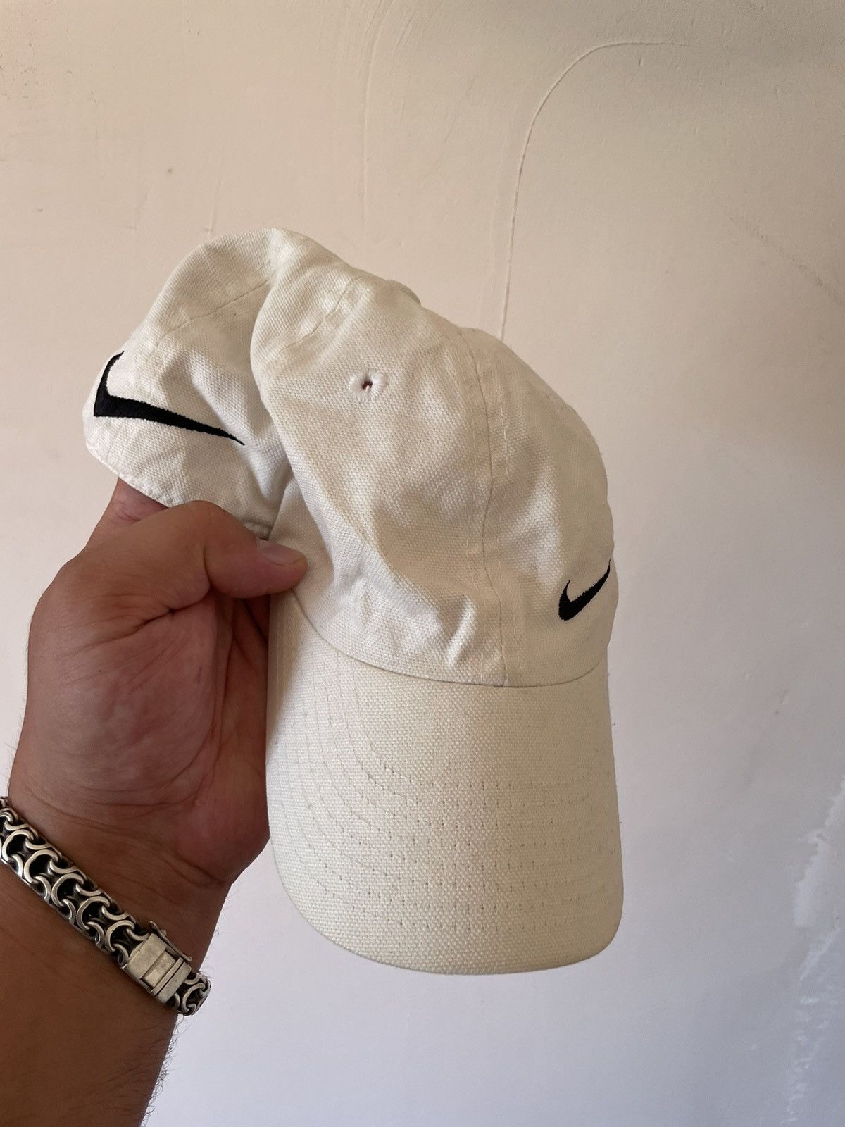 Nike × Vintage Nike vintage Cap big side double logo Size ONE SIZE - 3 Thumbnail