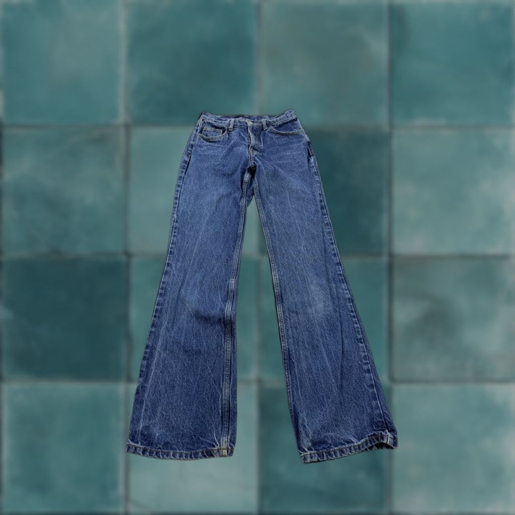 Denime VINTAGE? No — J. Galt Jeans Womens Small Blue Denim Button Fly Straight Leg Made USA Casual Size 28" / US 6 / IT 42 - 1 Thumbnail