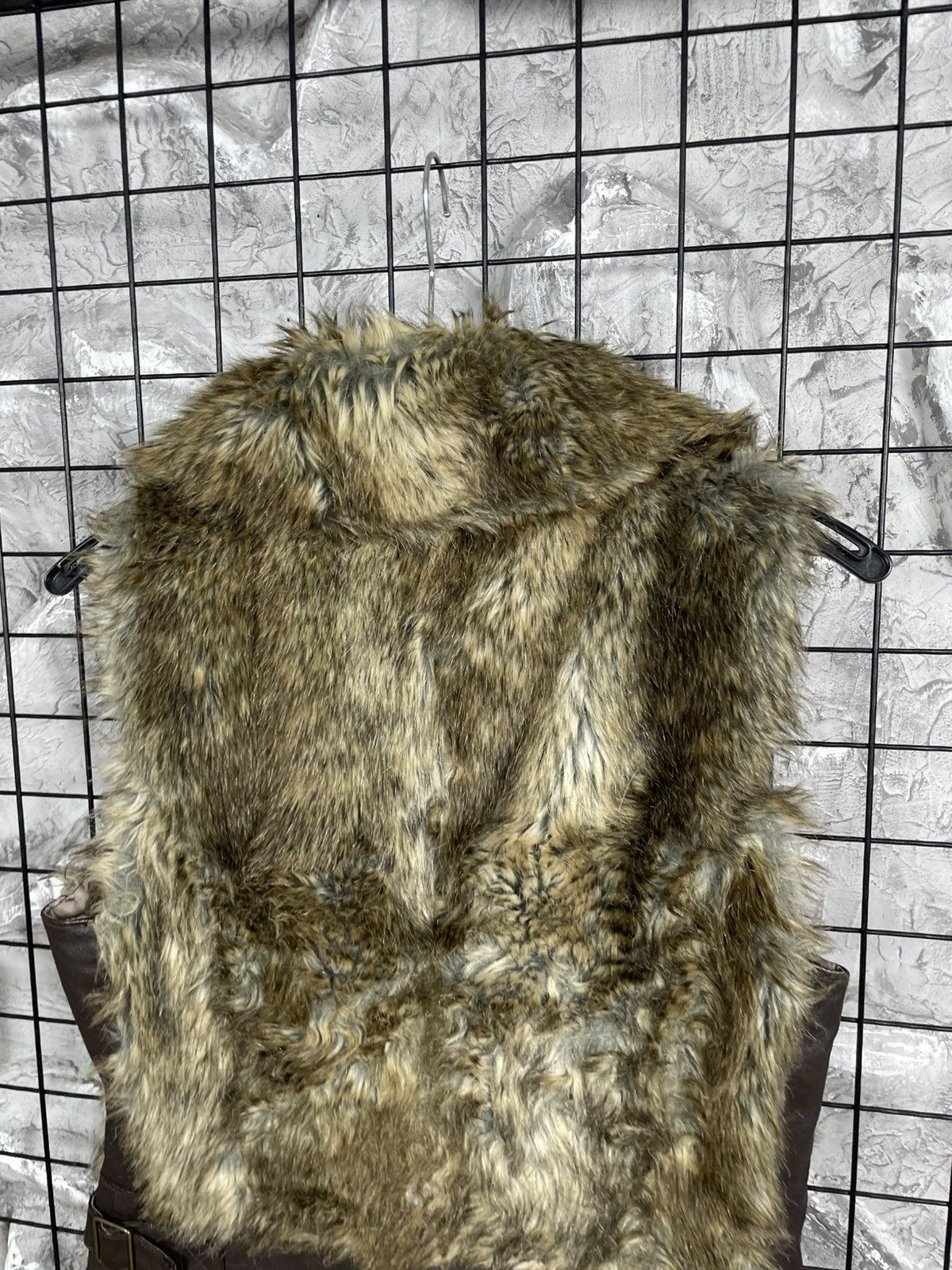 KMRii Vintage Fur Leather Y2K Vest Rick Owens LGB Japanese Style Size US S / EU 44-46 / 1 - 6 Thumbnail