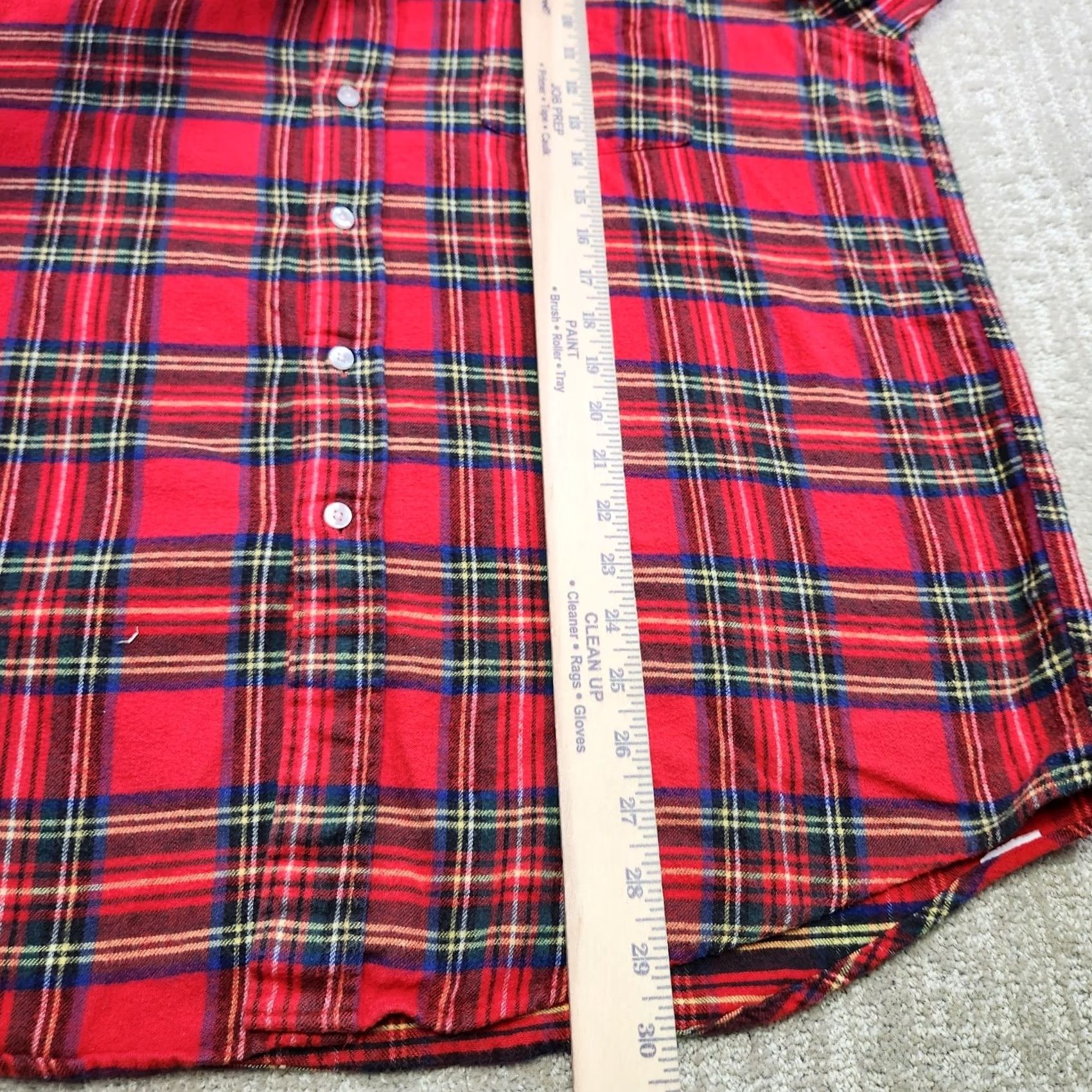 Vintage VINTAGE 70s LL Bean Shirt Men Large USA Made Scotch Plaid Red Button Up Size US L / EU 52-54 / 3 - 6 Thumbnail