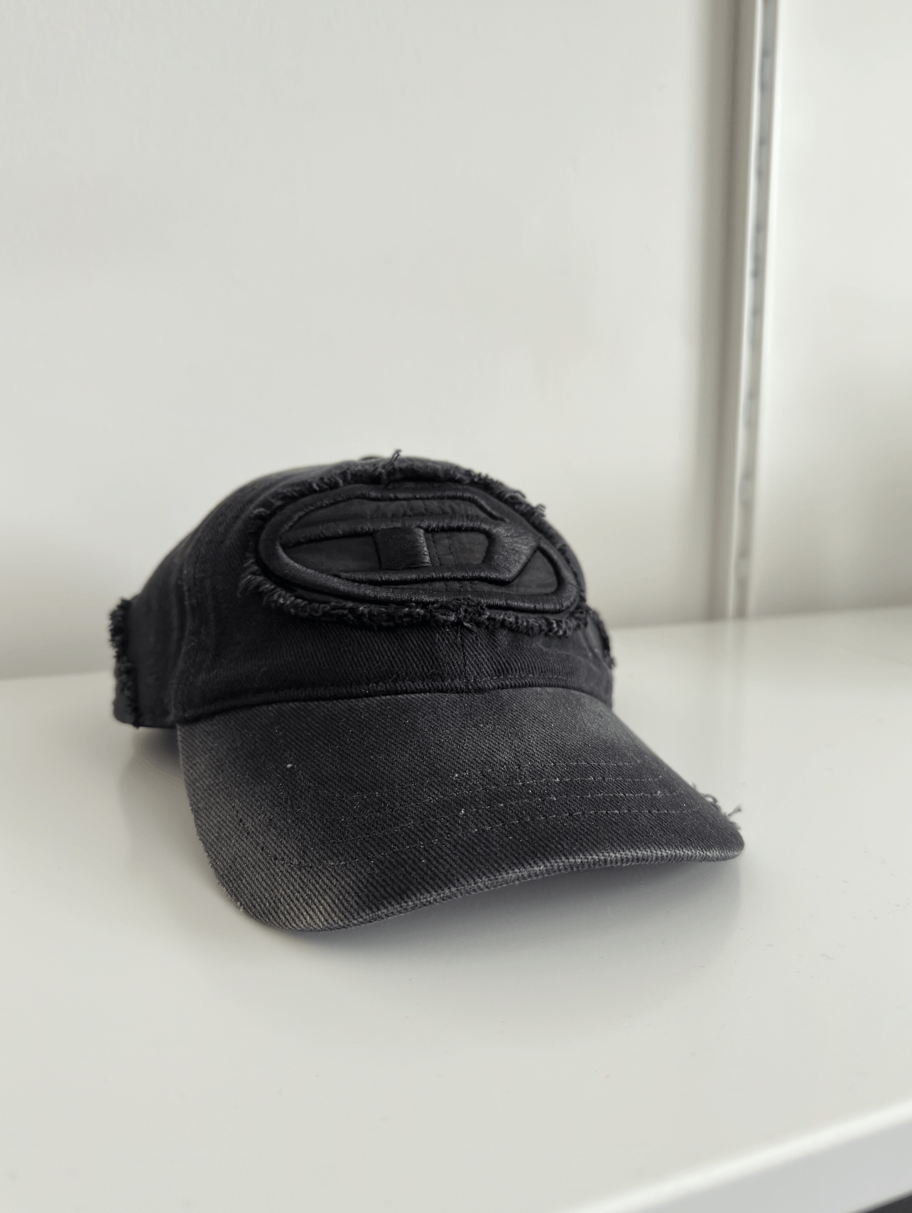Diesel Distressed Faded Denim cap Size ONE SIZE - 1 Thumbnail