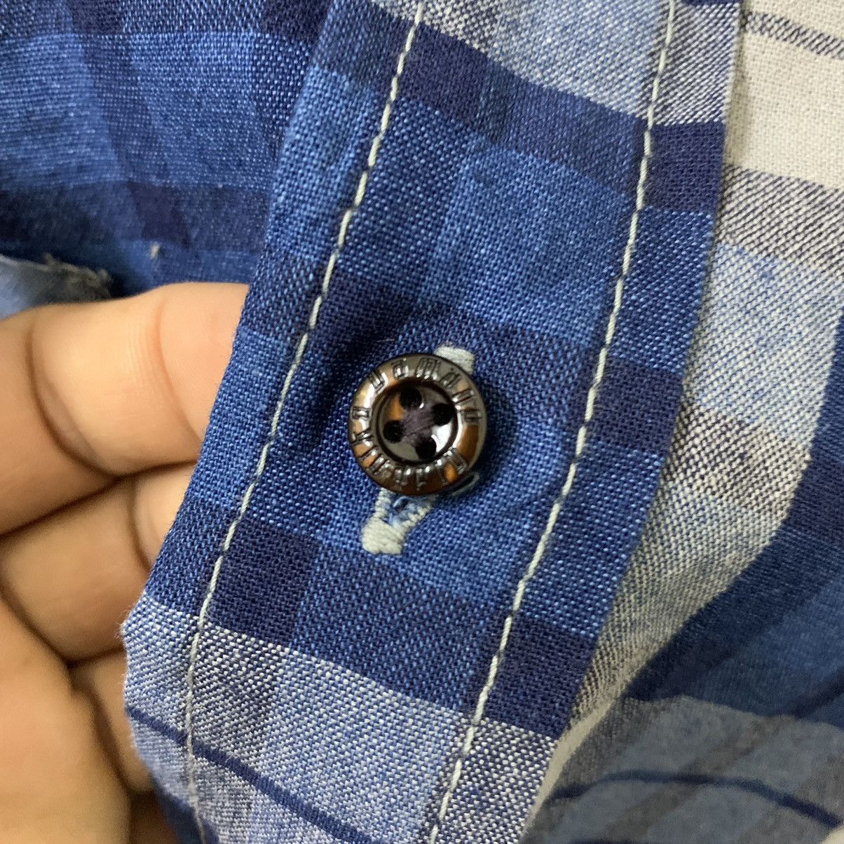 Evisu × Japanese Brand × Vintage EVISU DONNA CHECKERED SHIRT Size S / US 4 / IT 40 - 4 Thumbnail