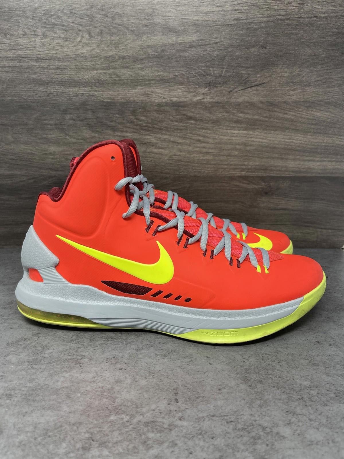 Nike Nike KD 5 DMV Mens Size 13 Shoes Orange Yellow Basketball Size US 13 / EU 46 - 5 Thumbnail