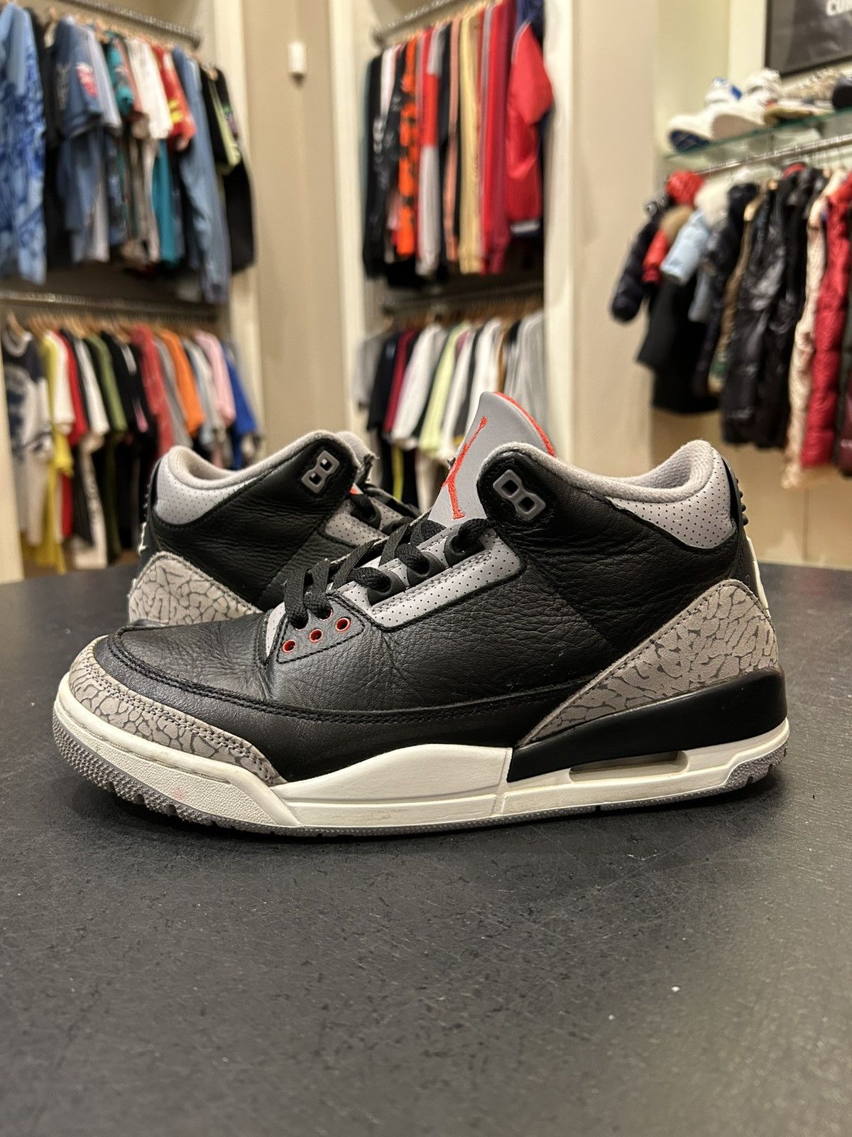 Jordan Brand Jordan 3 Retro ‘Black Cement’ Size US 8.5 / EU 41-42 - 2 Thumbnail