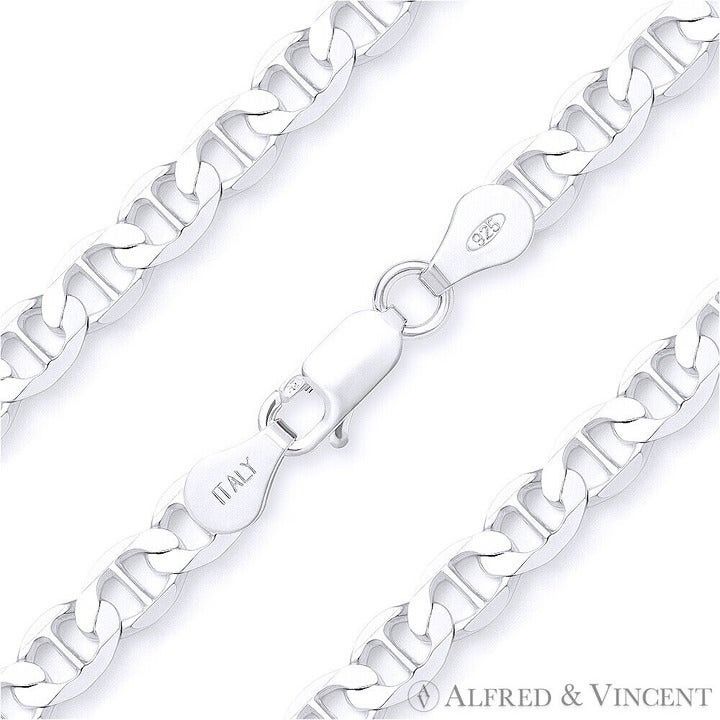 5.3mm Marina / Mariner Link Italian Chain Anklet Size 10